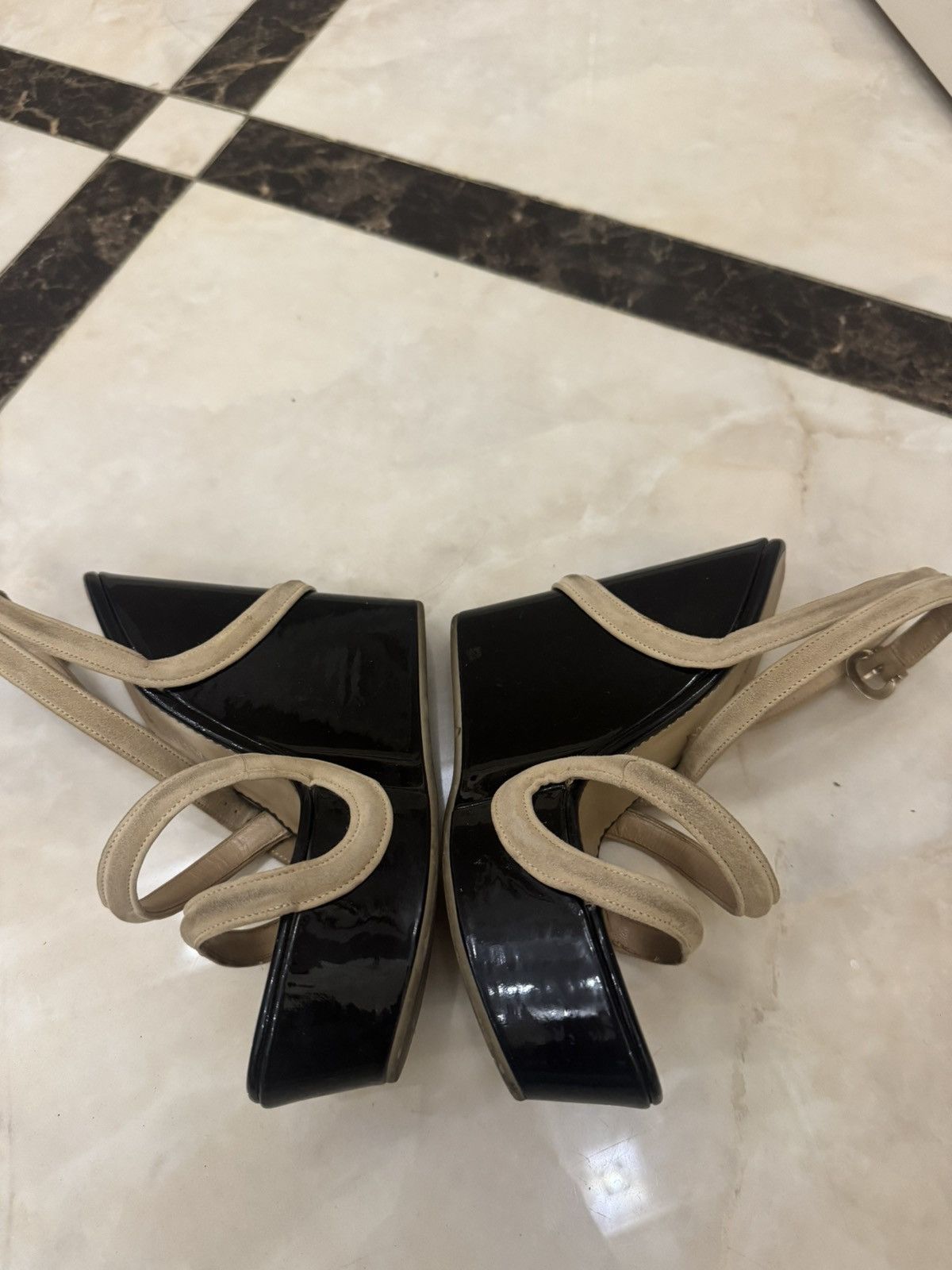 Emporio Armani Vintage armani platforms Size US 7 / IT 37 - 2 Thumbnail
