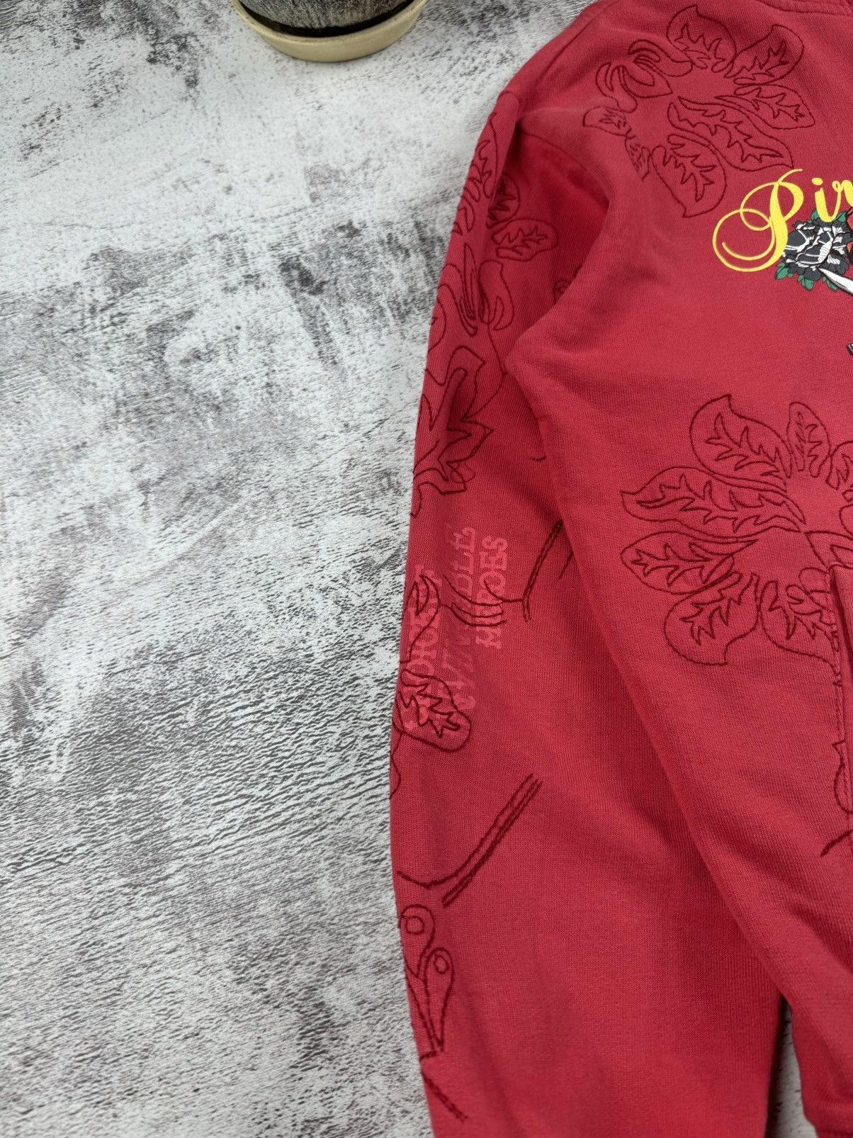 Japanese Brand × Vintage Y2K Skull John Devin Pirates Heart Ed Hardy Style Zip Hoodie Size US L / EU 52-54 / 3 - 10 Thumbnail