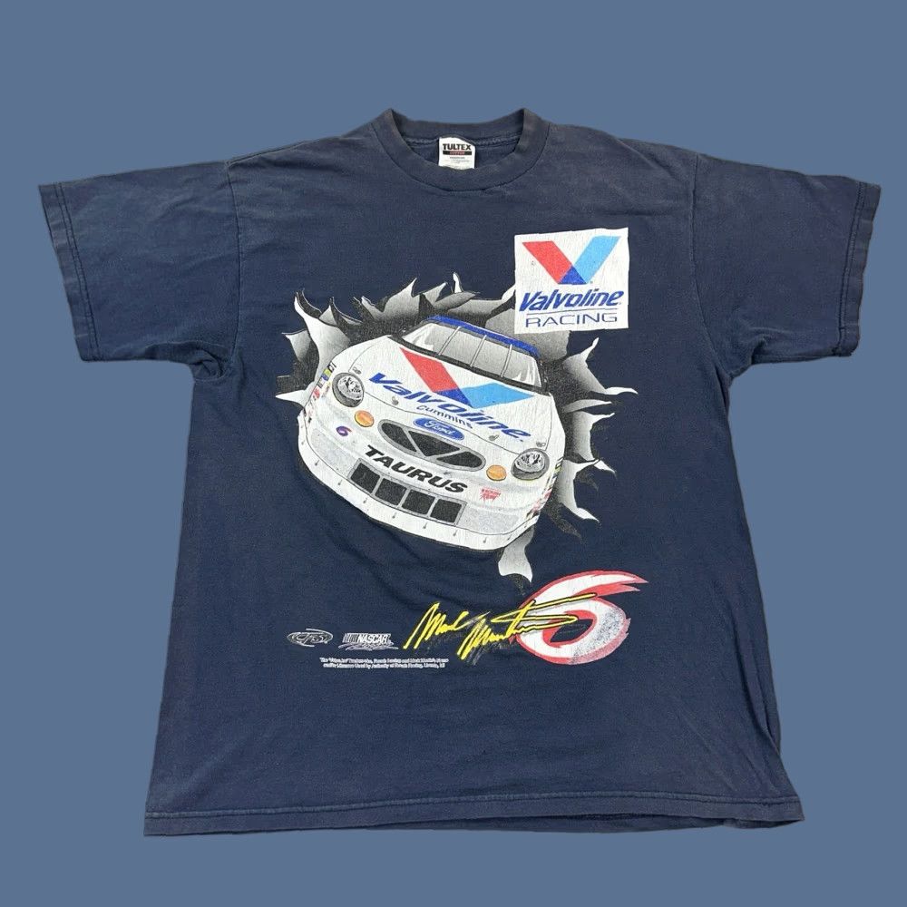 Tultex Vintage NASCAR Shirt Mens XL Tultex Mark Martin Roush Racing Breakthrough 90s Tultex Shirt Mens XL Blue 90s NASCAR T-Shirt Cars Retro Logo USA Boys? Size US XL / EU 56 / 4 - 1 Thumbnail