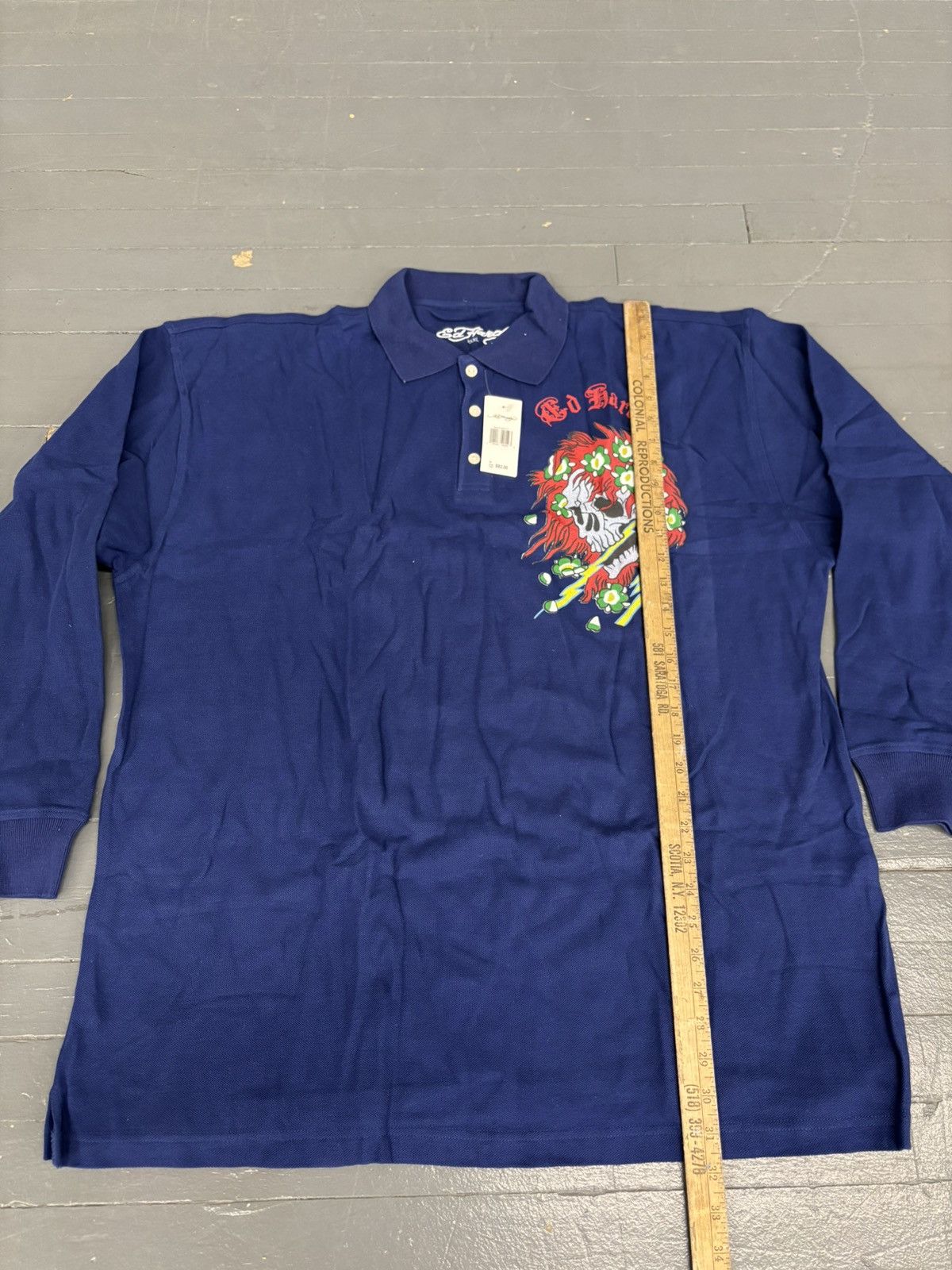 Affliction × Christian Audigier × Ed Hardy Y2K Ed Hardy Polo Longsleeve shirt Size US XXL / EU 58 / 5 - 5 Thumbnail