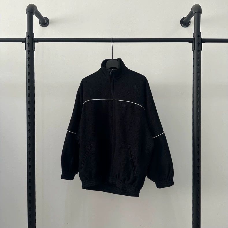 Balenciaga Balenciaga Sporty Embroidered Fleece Jacket-2506 Size US M / EU 48-50 / 2 - 1 Thumbnail