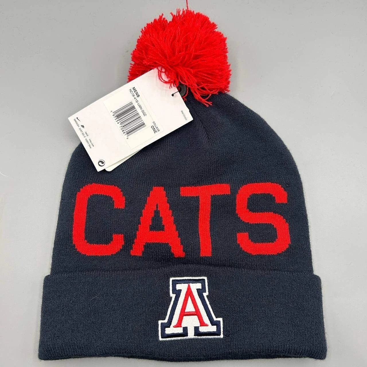 Nike Arizona Wildcats x Nike Hat Men Cuffed Beanie Pom Pom Cap Size ONE SIZE - 1 Thumbnail