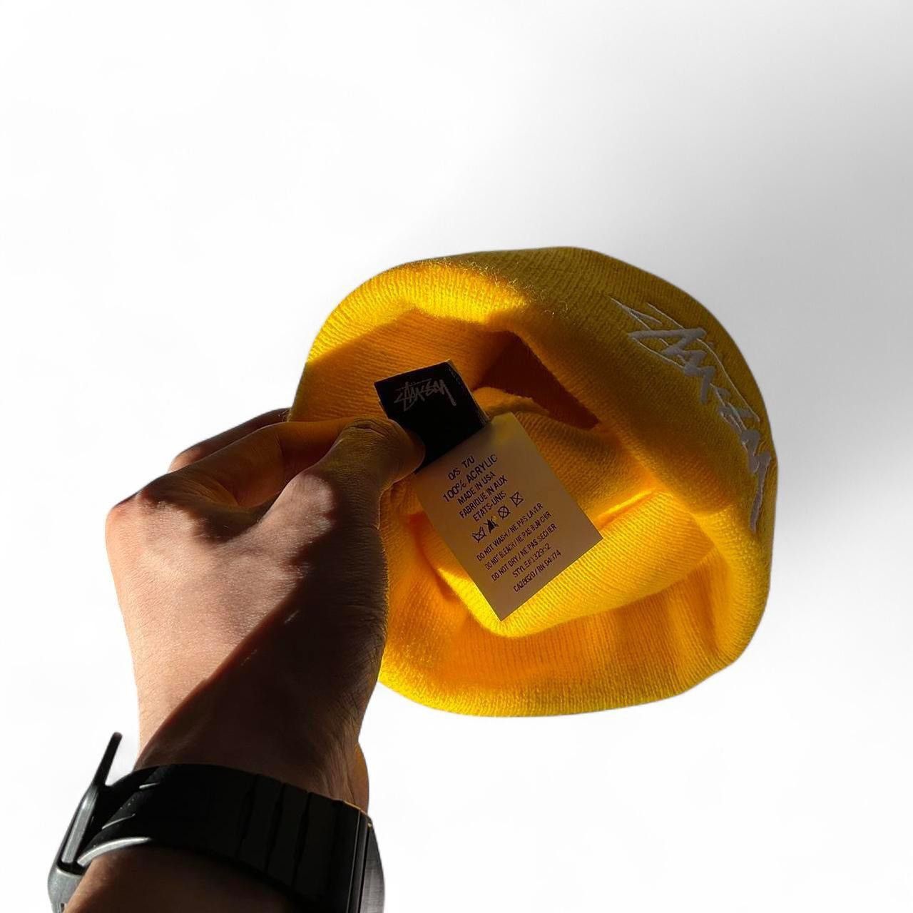 Stussy Yellow stussy beanie Size ONE SIZE - 3 Thumbnail
