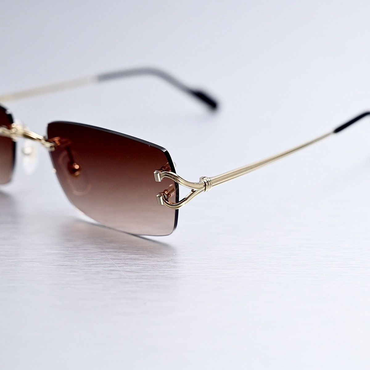 Cartier CARTIER CT0563O 001 CHOCOLATE BOY SUNGLASSES Size ONE SIZE - 3 Thumbnail