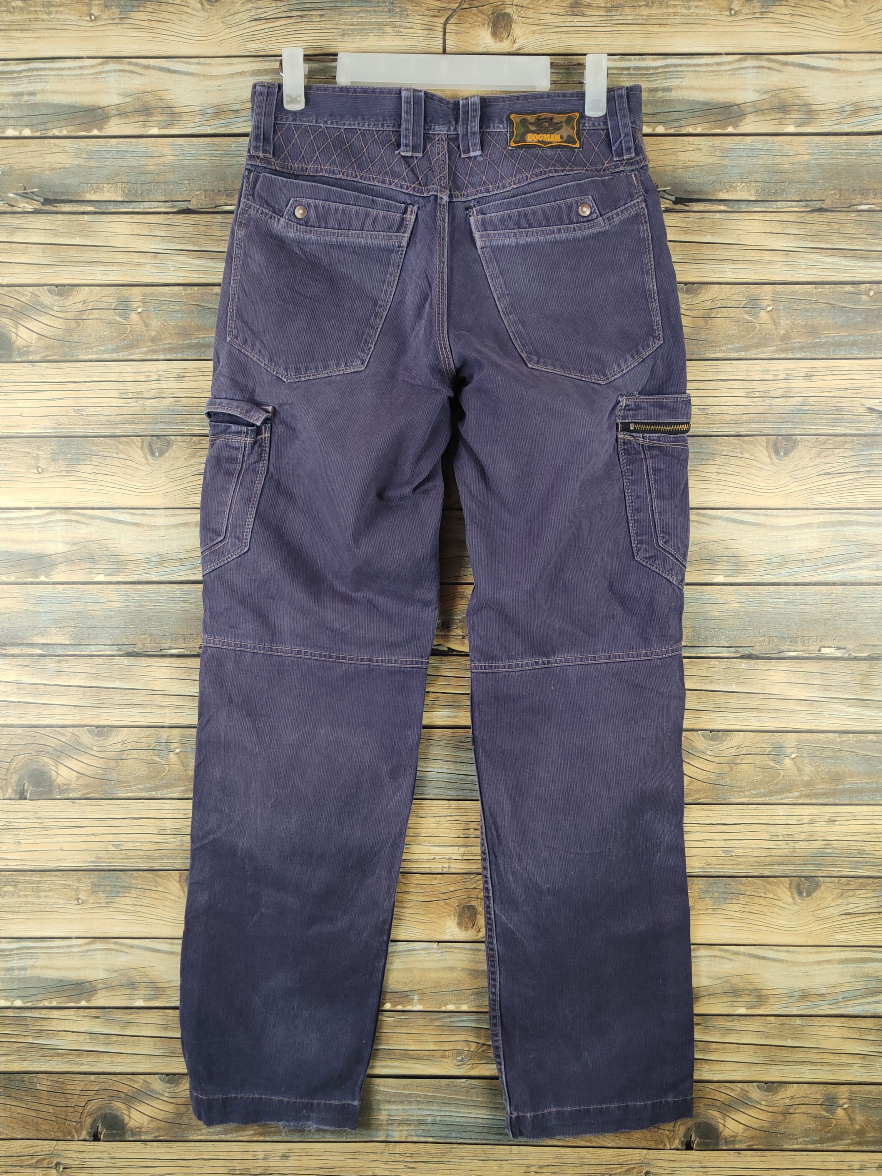 Japanese Brand DL Dogman Purple Faded Multipocket Cargo Pants #1956 Size US 29 - 10 Thumbnail