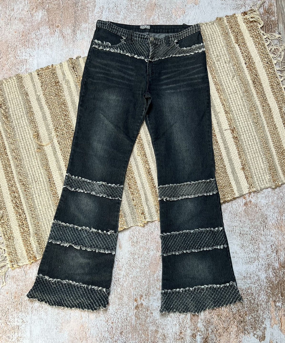 Japanese Brand × Vintage Vintage Japanese style flare jeans Size US 29 - 1 Thumbnail