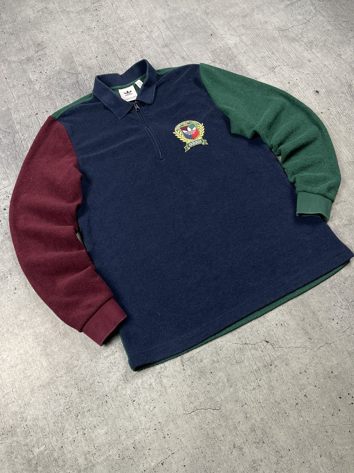 Adidas × Vintage Fleece Sweatshirt Adidas Size US S / EU 44-46 / 1 - 5 Thumbnail