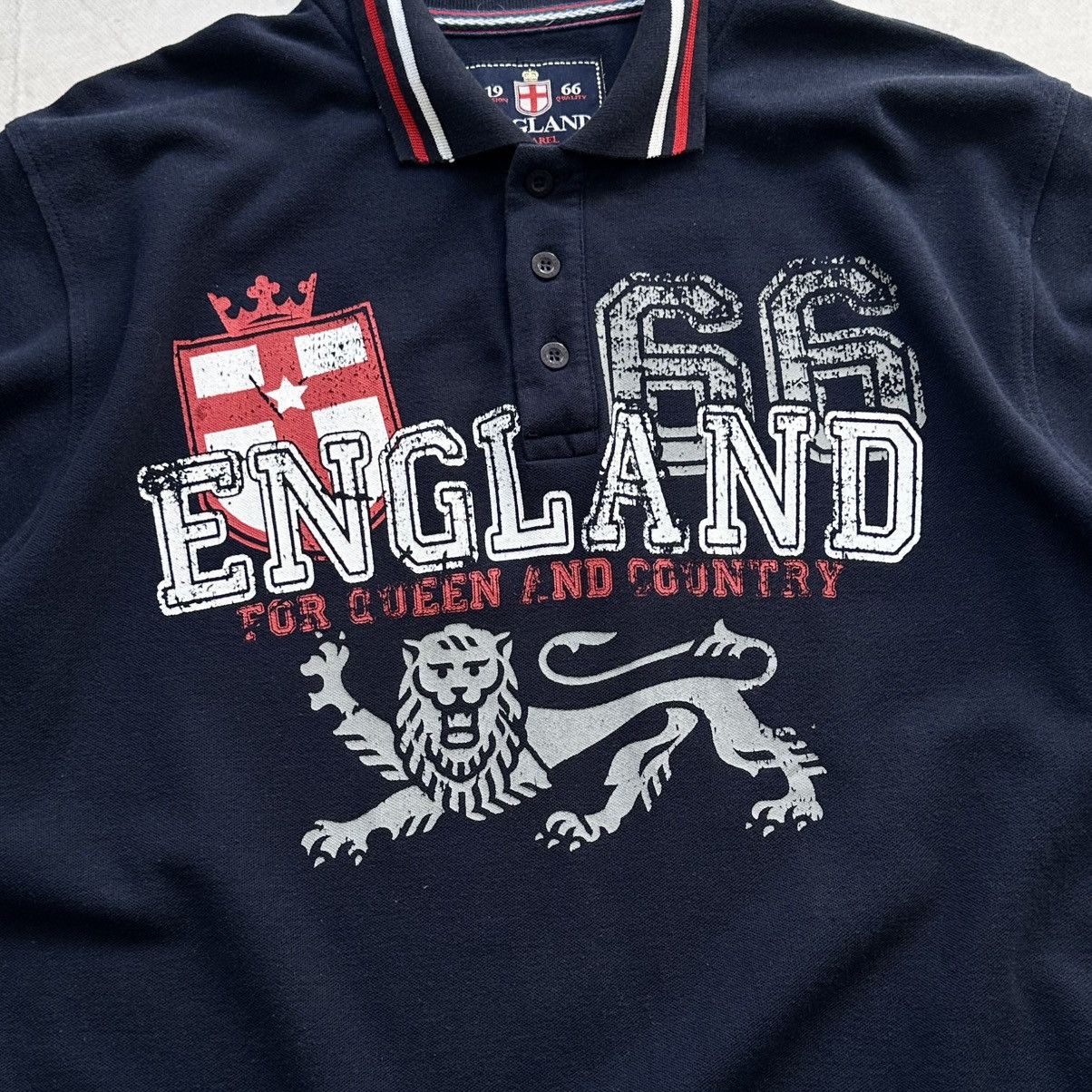 Hysteric Glamour × Undercover Y2K England Lion British Flag T Shirt Polo Galliano Vibe Size US L / EU 52-54 / 3 - 3 Thumbnail