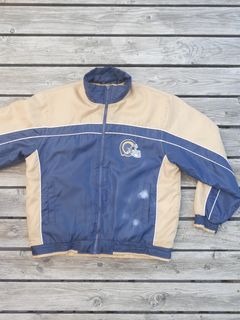 Vintage St. Louis Rams Suede Leather Varsity Jacket Size Large