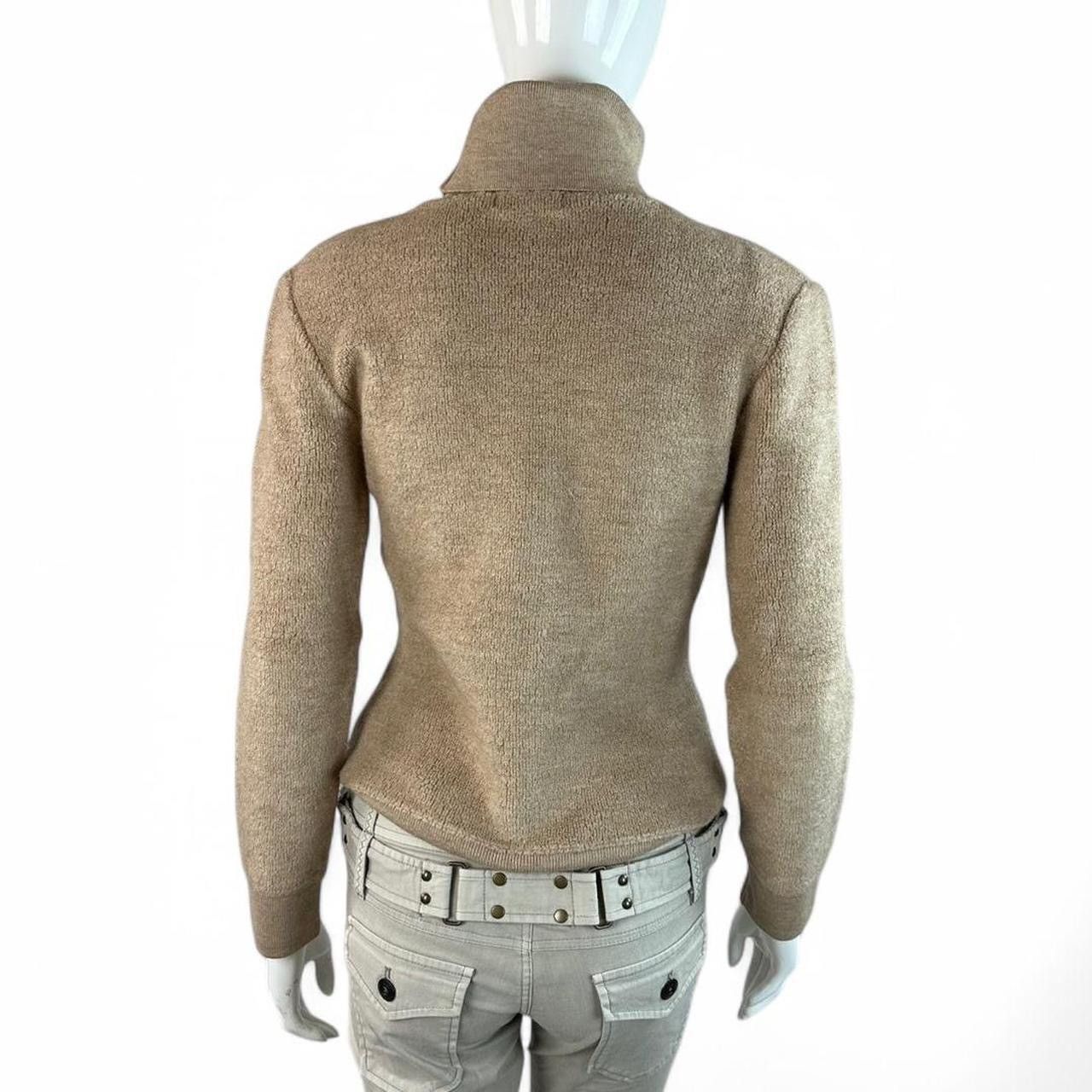 Issey Miyake ISSEY MIYAKE Early 2000s Khaki Turtleneck Sweater Size US XS / EU 42 / 0 - 6 Thumbnail
