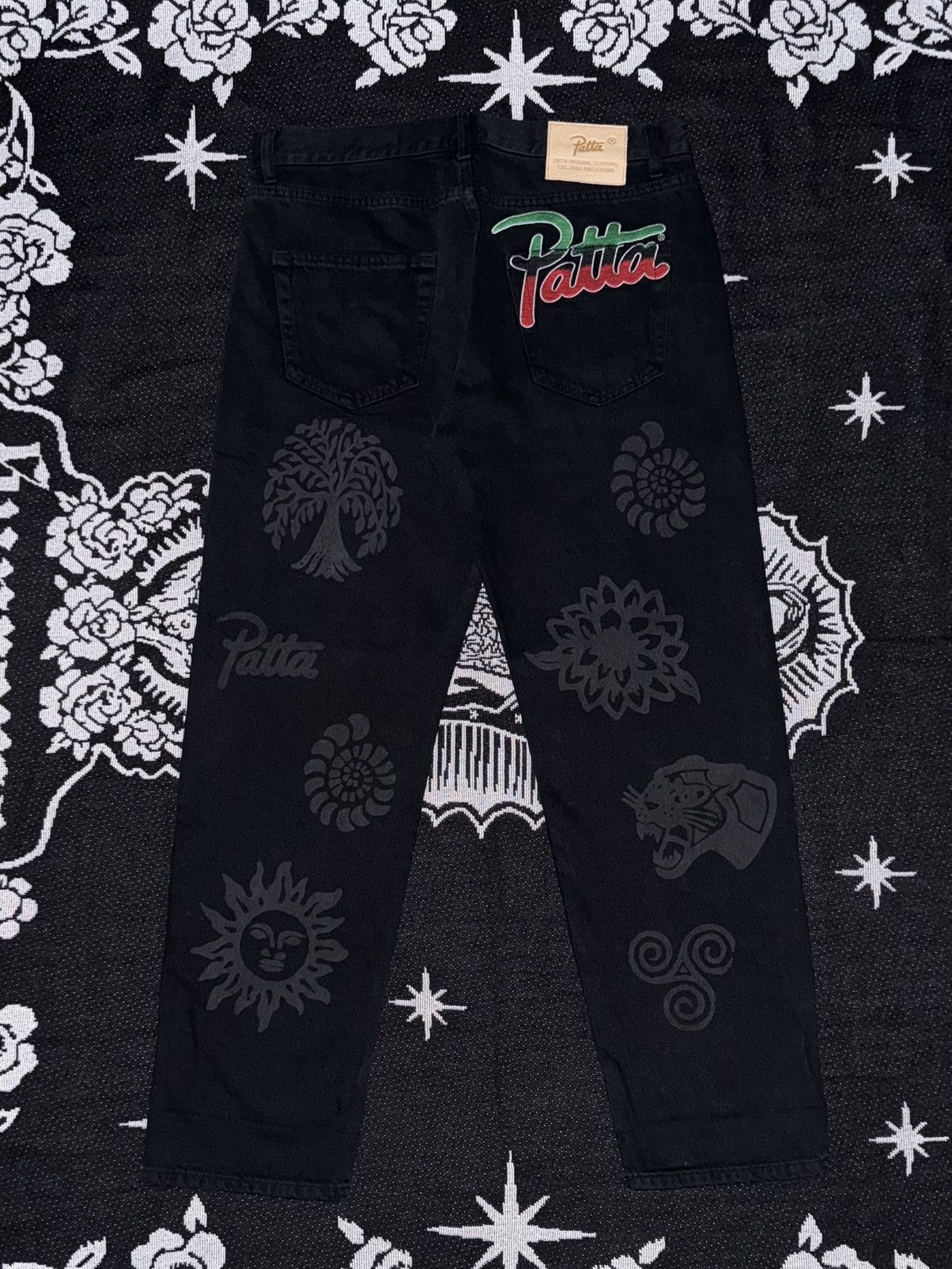Patta Patta Hope Love Peace Denim Pants Size US 32 / EU 48 - 4 Thumbnail