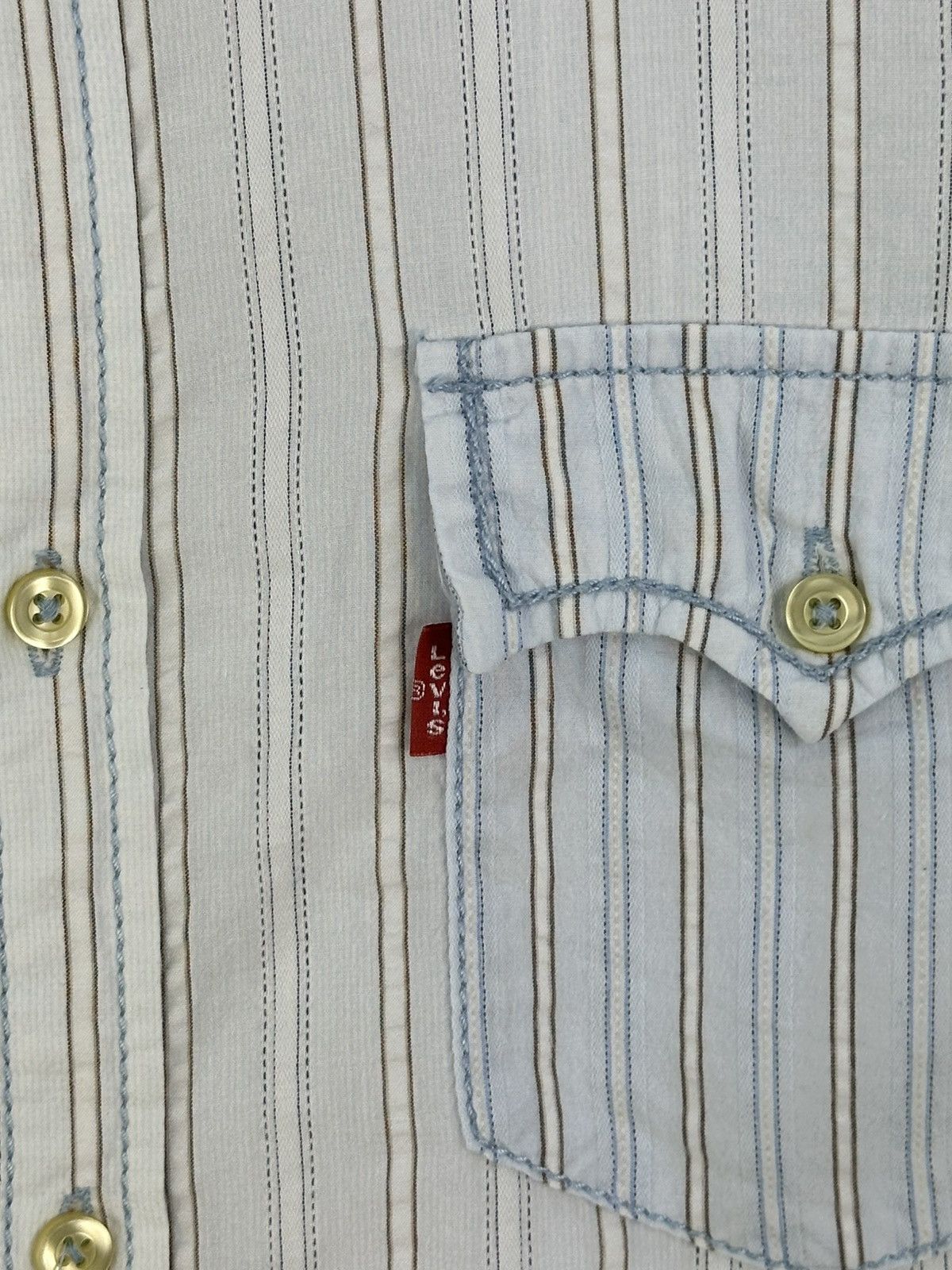 Levi's Levis Red Tab Two Tone Worker Shirt Size US M / EU 48-50 / 2 - 9 Thumbnail