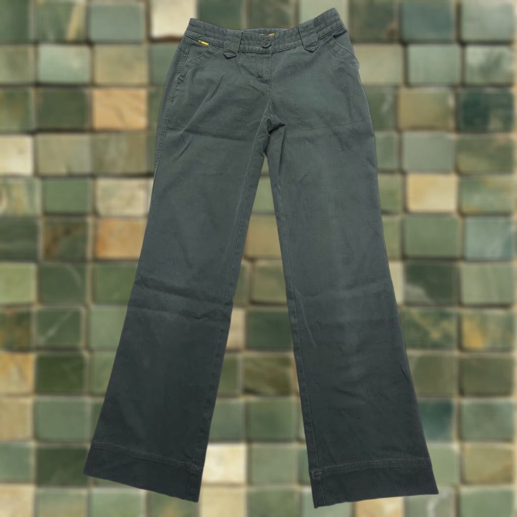 Vintage Lole Womens Hiking Pants Green Low Rise Bootcut Regular 27x31" Cotton Stretch UPF Travel Size 27" / US 4 / IT 40 - 1 Thumbnail