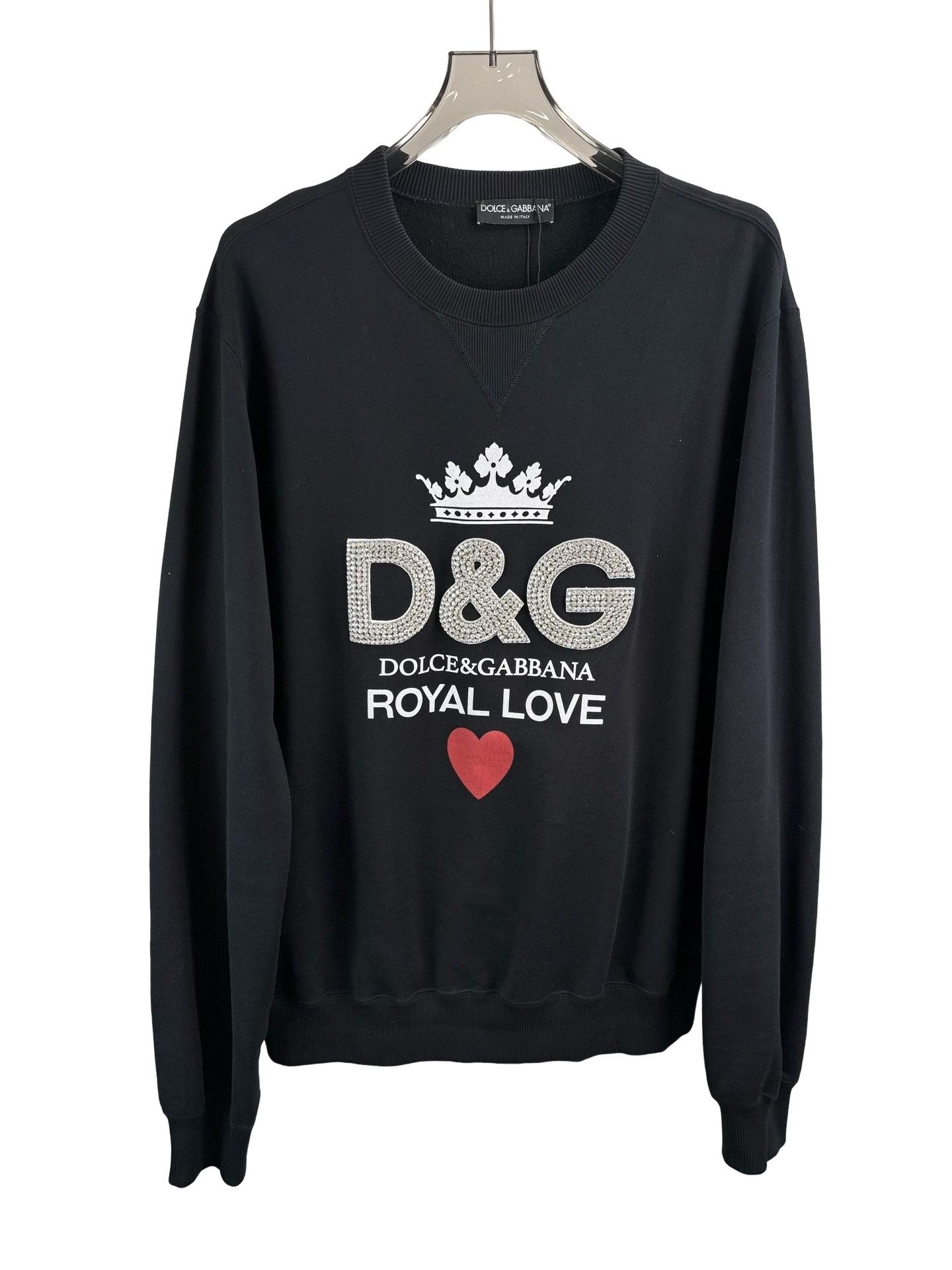 Dolce & Gabbana Dolce & Gabbana Crystal Crown Sweatshirt Size 54 Size US L / EU 52-54 / 3 - 1 Thumbnail