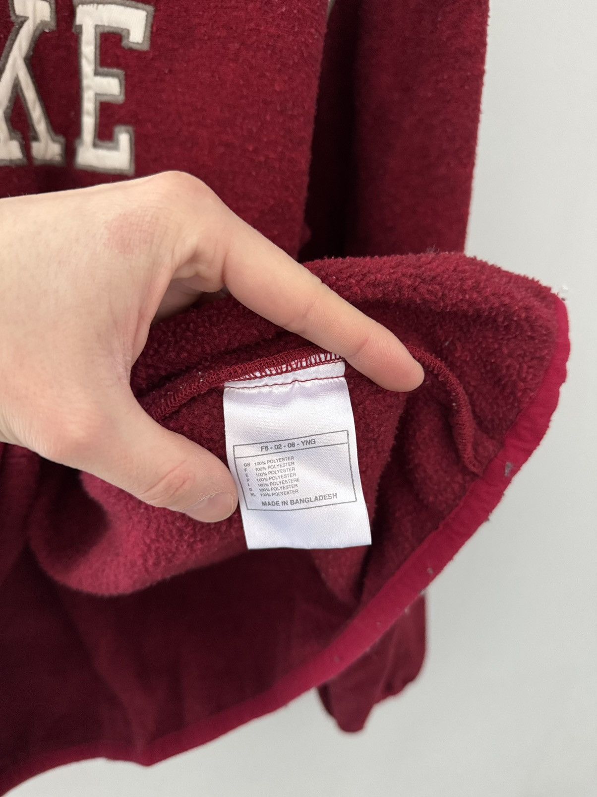 Nike Vintage Nike fleece pullover embroidered logo baggy fit 90s Size US XL / EU 56 / 4 - 6 Thumbnail