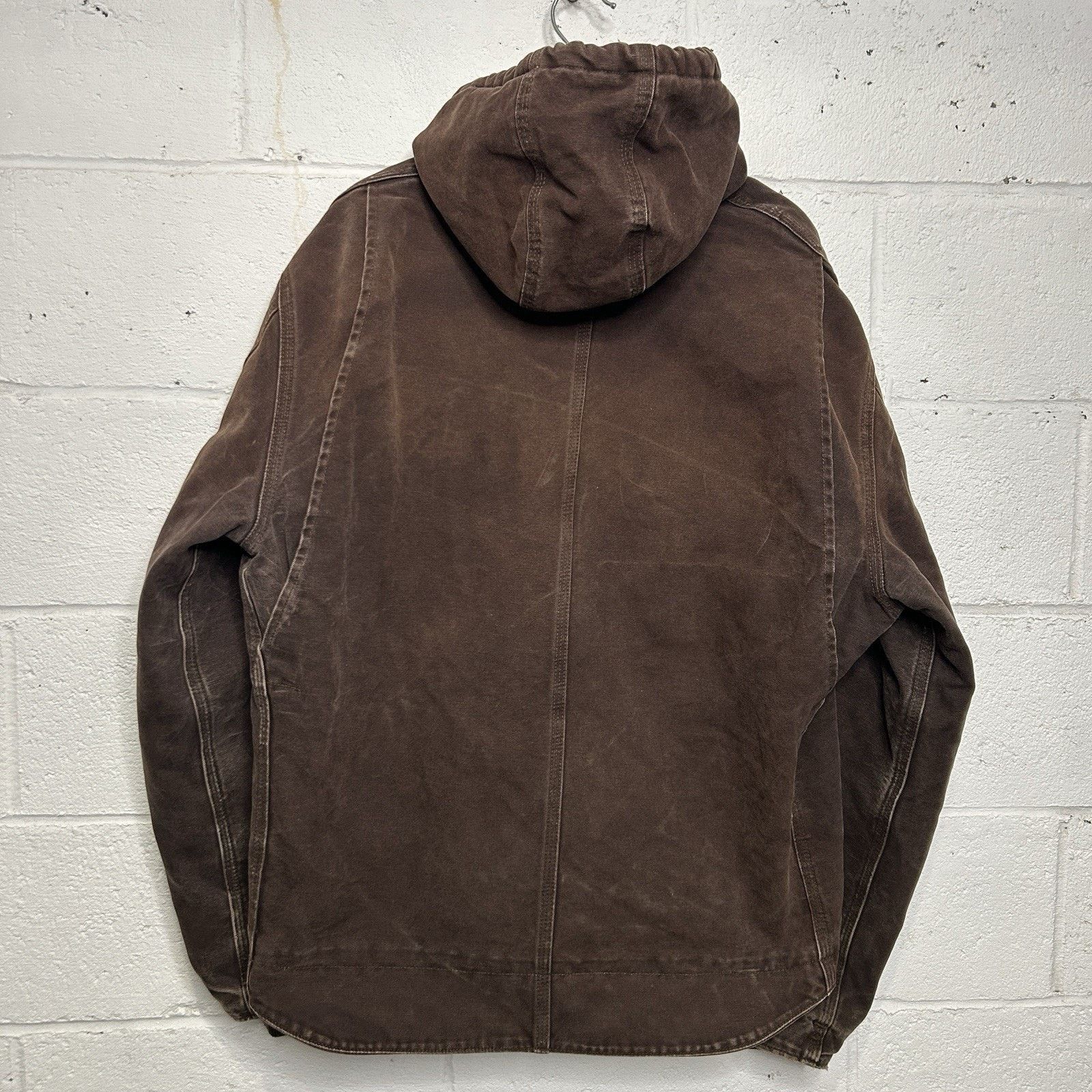 Carhartt Y2K Carhartt Sherpa-Lined Hooded Detroit Jacket “Dark Brown” Size US XL / EU 56 / 4 - 2 Thumbnail