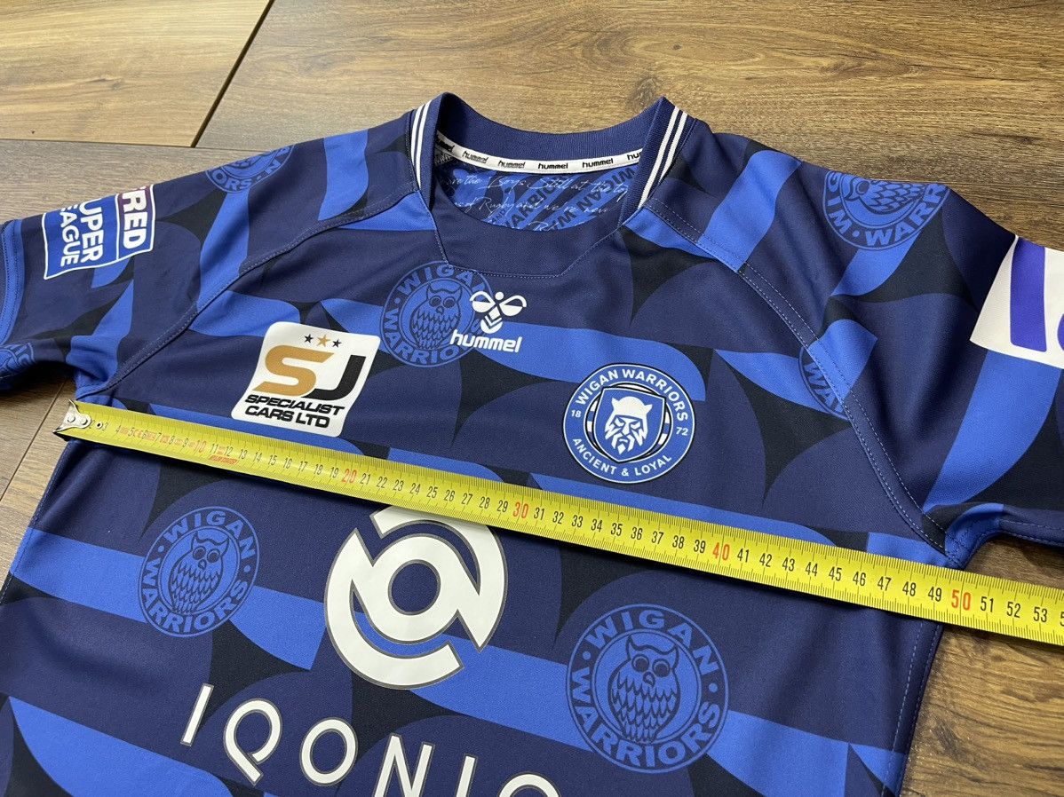 Hummel Wigan Warriors Mens Hummel Away Kit Shirt Rugby Jersey 2021 Size US L / EU 52-54 / 3 - 12 Thumbnail