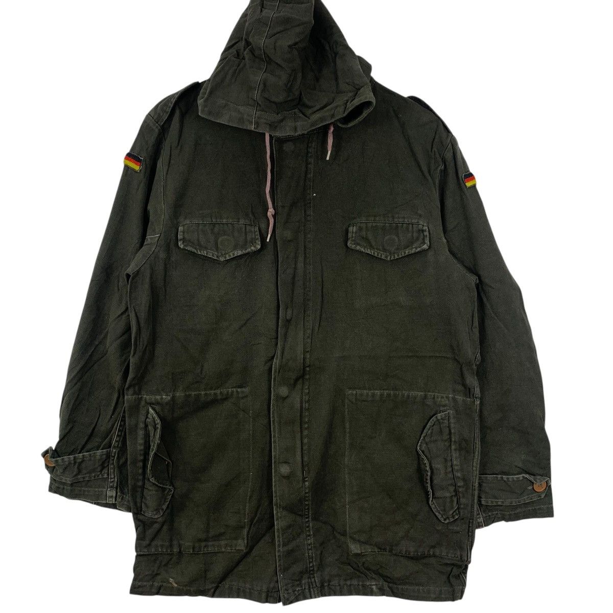 Vintage Vintage SCHWARZ GUMU GERMANY Military M-65 Field Jacket Size US L / EU 52-54 / 3 - 5 Thumbnail