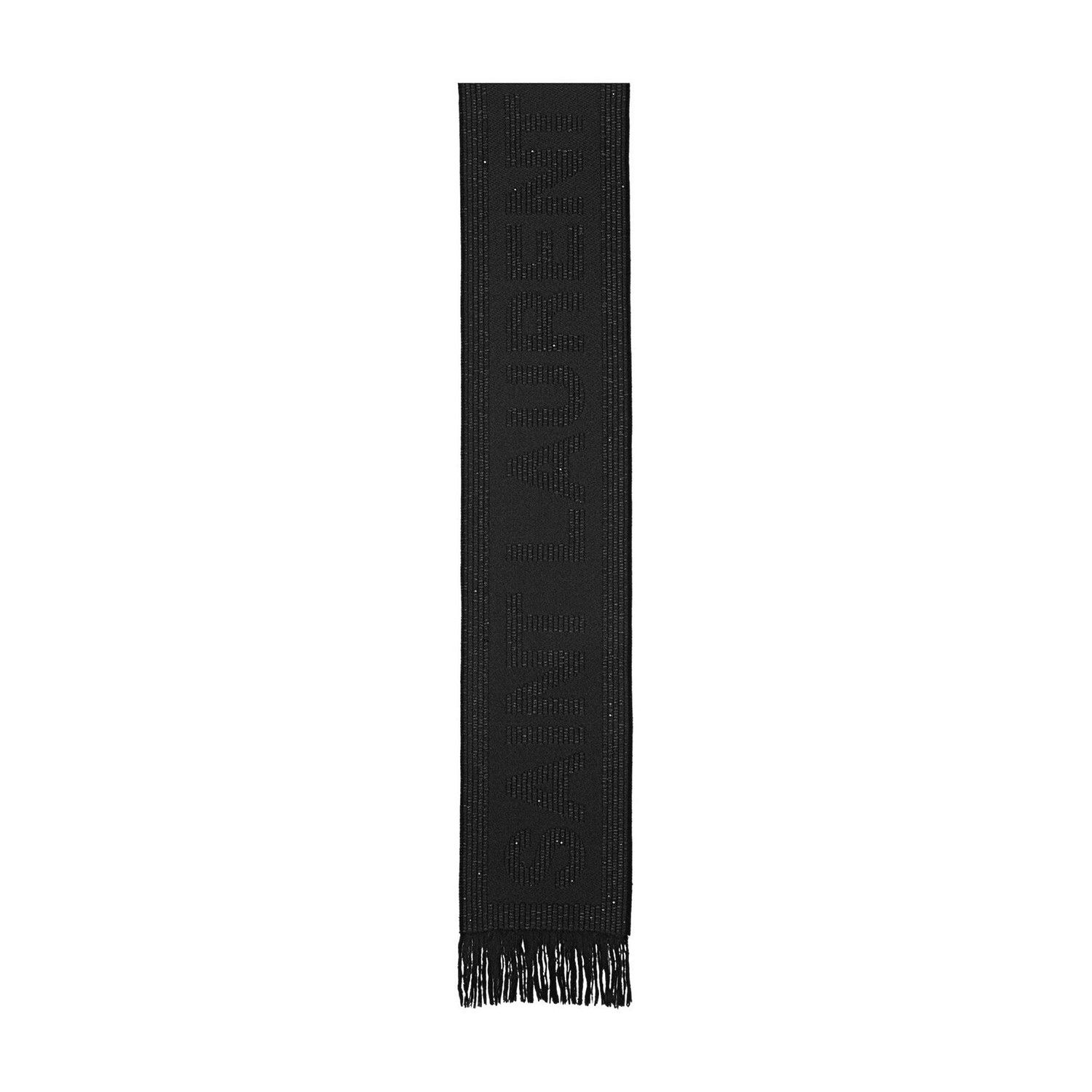 Saint Laurent Paris o1s1wg110824 Size: OS / Logo Scarf Jacquard Sequins in Black Size ONE SIZE - 1 Thumbnail