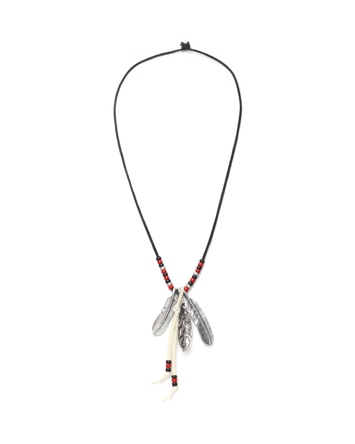 Vintage 2000S JAPANESE HANDCRAFTED NATIVE FEATHER SILVER NECKLACE Size ONE SIZE - 5 Thumbnail