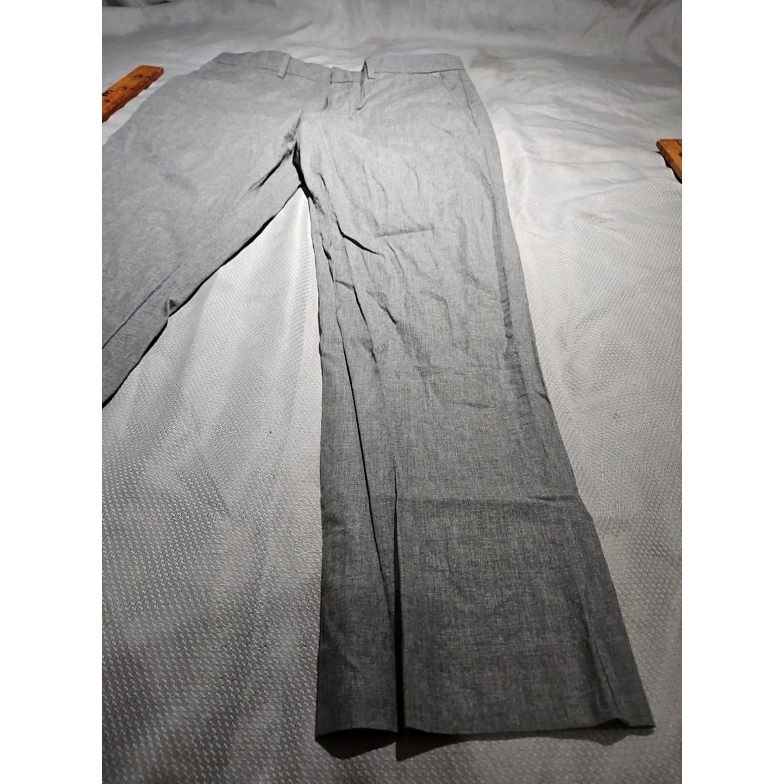 J.Crew J.CREW Pants Mens 34x32 Bedford Slim Flat Front Gray Wool Cotton Chino Trousers / Pants Size US 34 / EU 50 - 3 Thumbnail