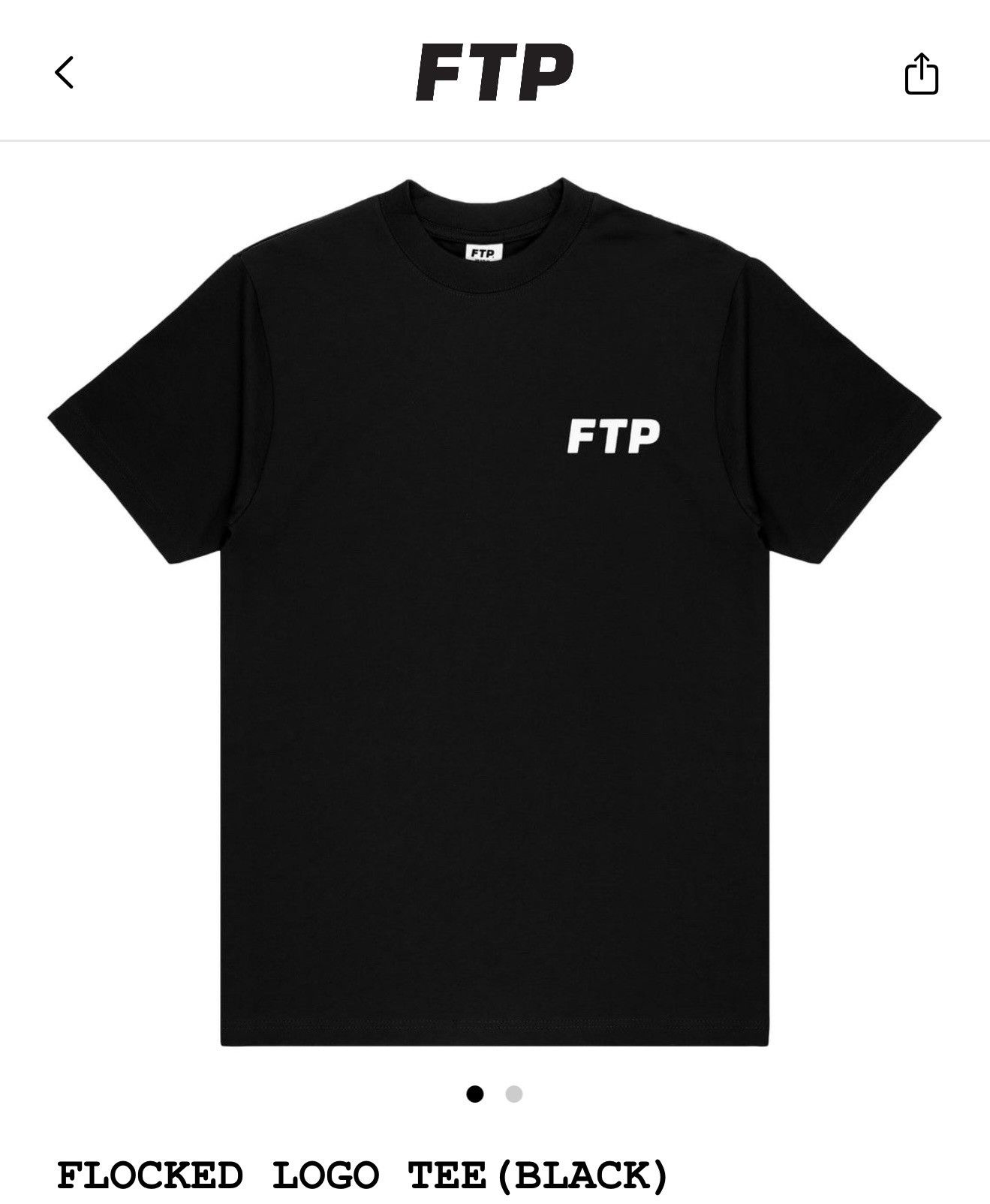 Fuck The Population FTP FLOCKED LOGO TEE (Black) (Medium) Size US M / EU 48-50 / 2 - 1 Thumbnail