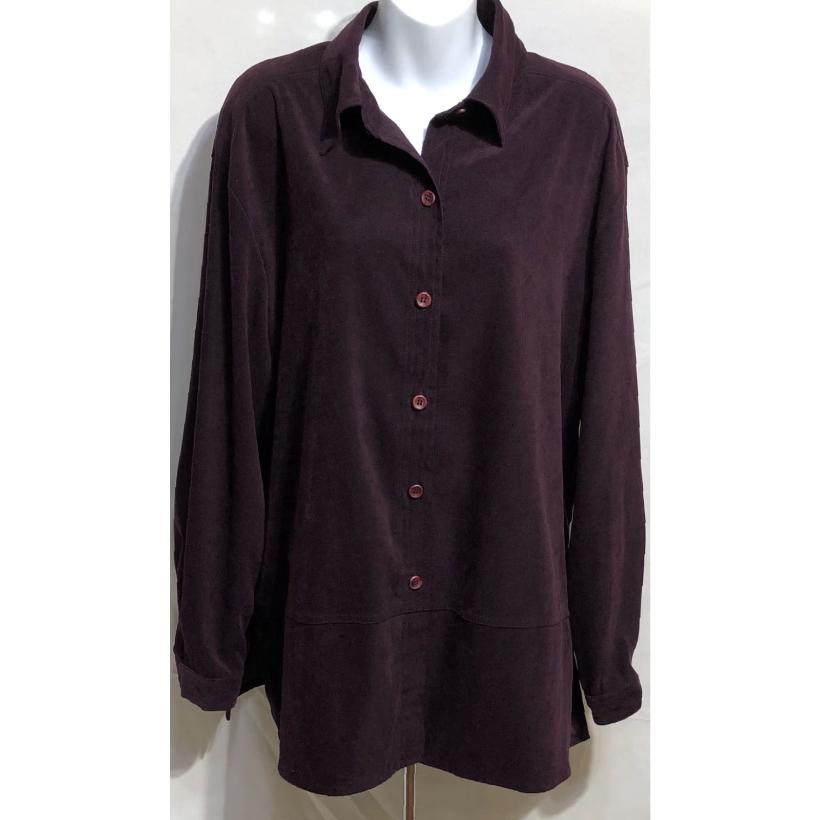 Joseph Lisa Josephs Shacket Top XL Purple Button Up Cottage Capsule Boho Size XL / US 12-14 / IT 48-50 - 7 Thumbnail