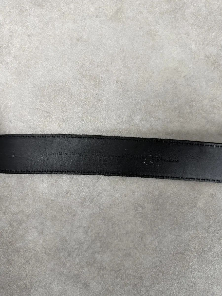 Maison Margiela 2012 Maison Margiela H&M White Painted Leather Belt Size ONE SIZE - 8 Thumbnail
