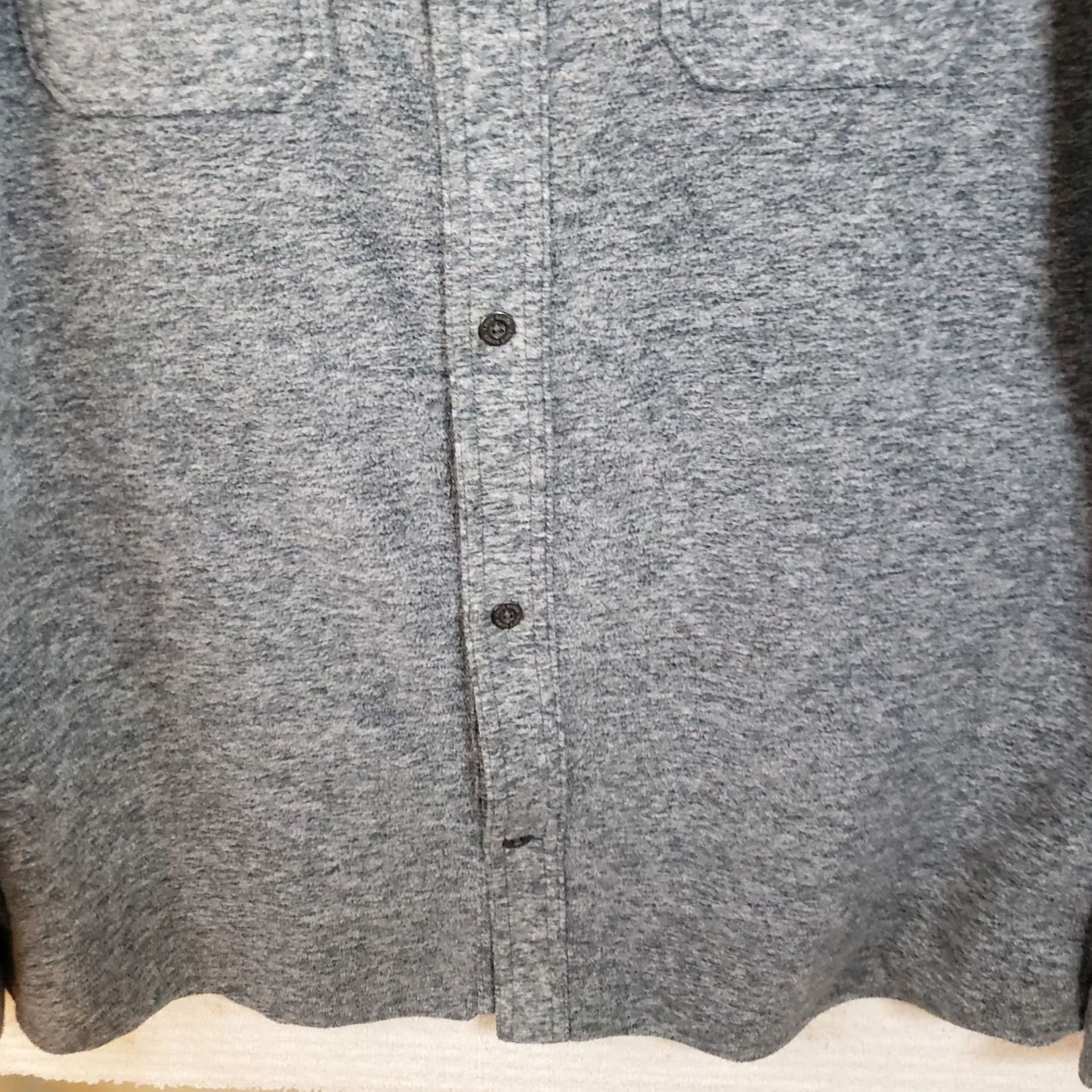 Eddie Bauer VINTAGE Eddie Bauer Shirt Mens LT Tall Gray Fleece Button Front Shirt Shacket Size US L / EU 52-54 / 3 - 7 Thumbnail