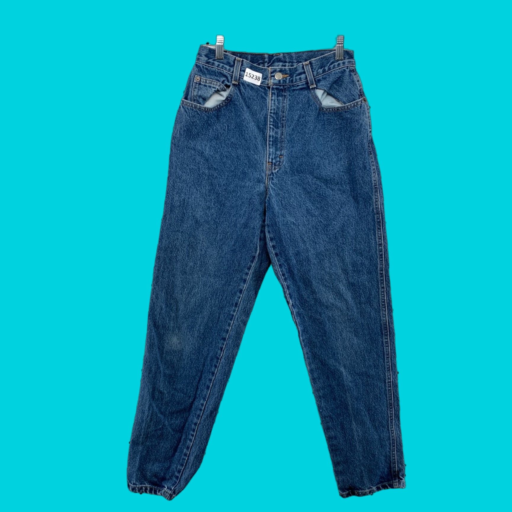 Vintage VINTAGE Emporio Gitano Denim Blue Jeans High Rise Womens 10 Tapered Dark Wash Jeans Size 32" / US 10 / IT 46 - 1 Thumbnail
