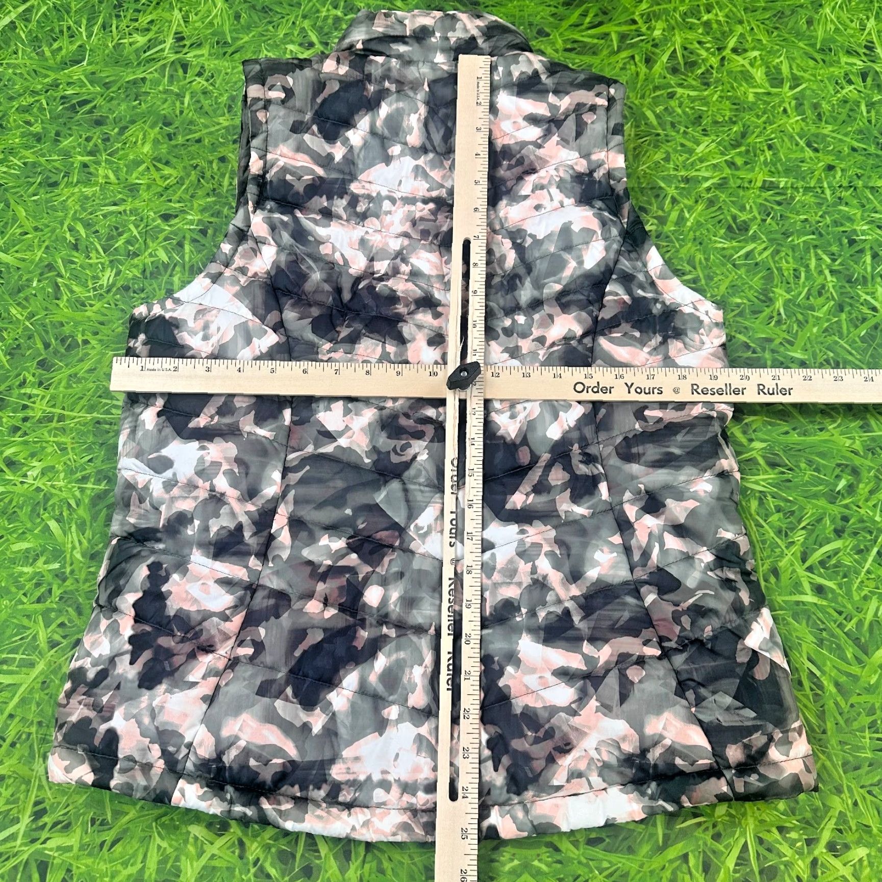 Vintage DSG Women's Outerwear Puffer Vest Floral Camo Full Zip Medium Size M / US 6-8 / IT 42-44 - 6 Thumbnail