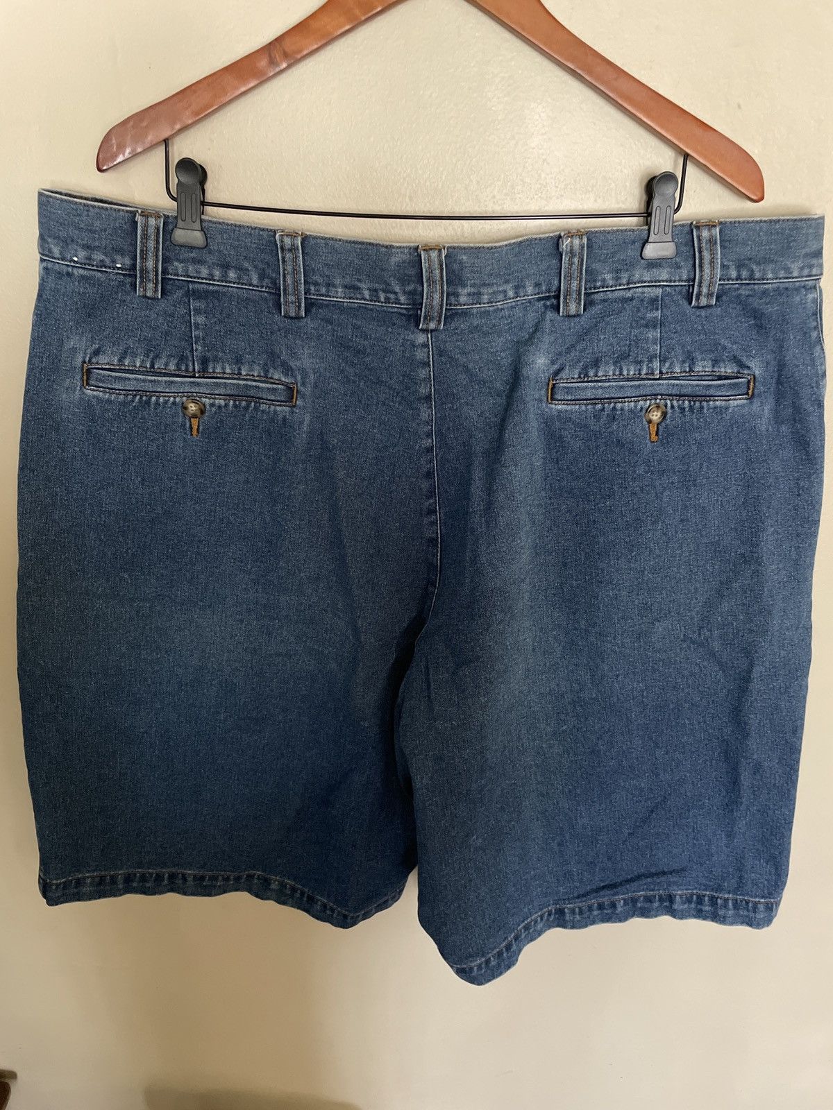Jean × St. Johns Bay × Vintage Vintage Blue Jean Denim shorts Jorts Classic cotton waist 44 Size US 44 / EU 60 - 7 Thumbnail