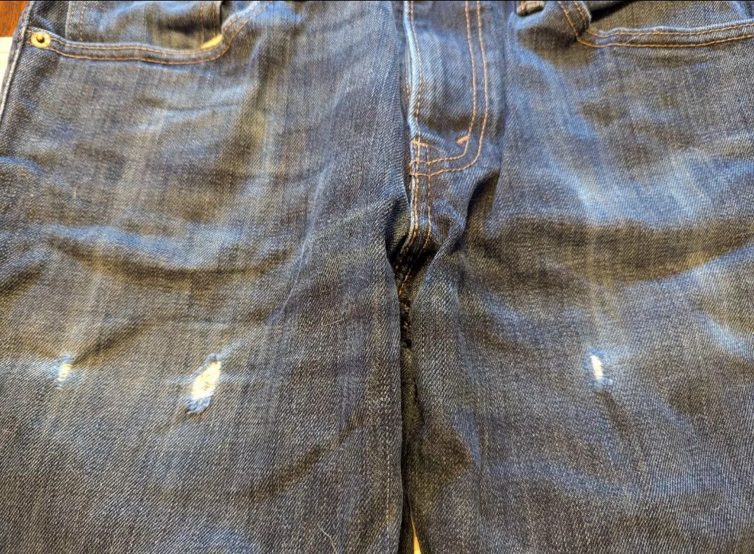 Levi's Levis 511 Jeans Mens 32x32 Dark Blue Torn Size US 32 / EU 48 - 3 Thumbnail