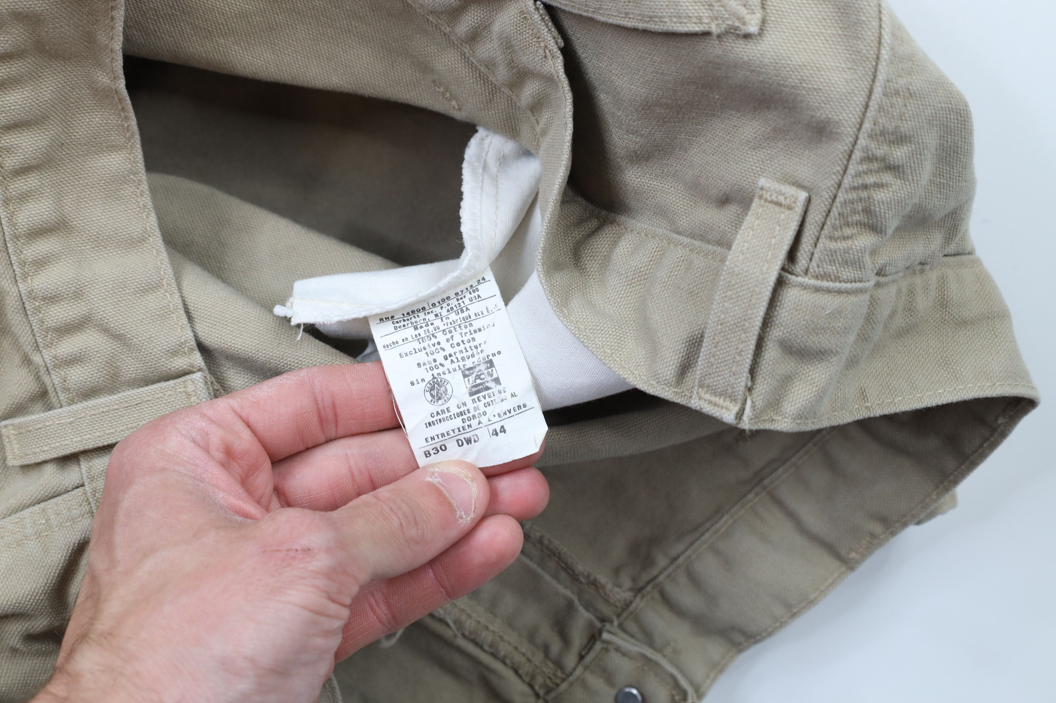 Carhartt × Vintage Vintage Y2K 2000 Carhartt Above Knee Shorts Beige USA Size US 44 / EU 60 - 7 Thumbnail