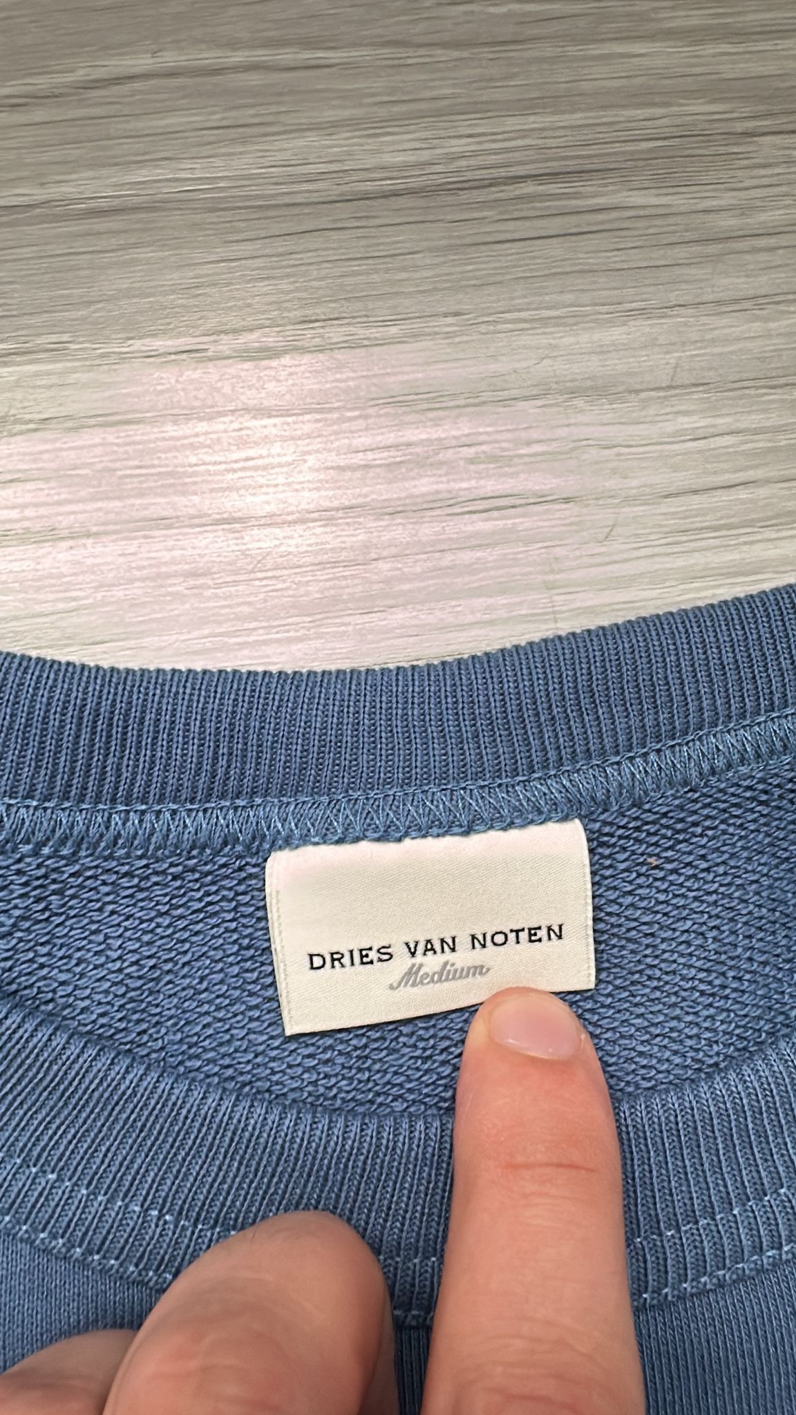 Dries Van Noten Dries Van Noten Blue Sweatshirt Medium Size US M / EU 48-50 / 2 - 6 Thumbnail