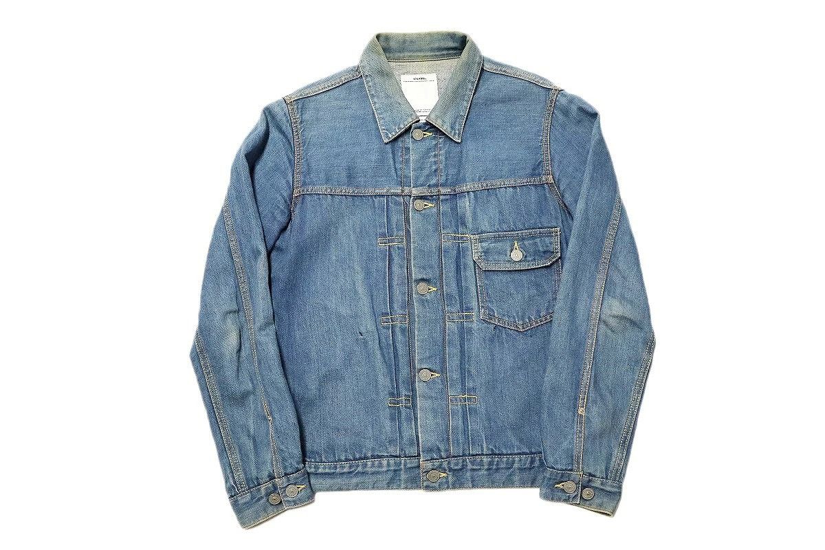 Visvim [S] VISVIM 13AW 102 DENIM JACKET DMGD washed cotton linen Size US S / EU 44-46 / 1 - 1 Thumbnail
