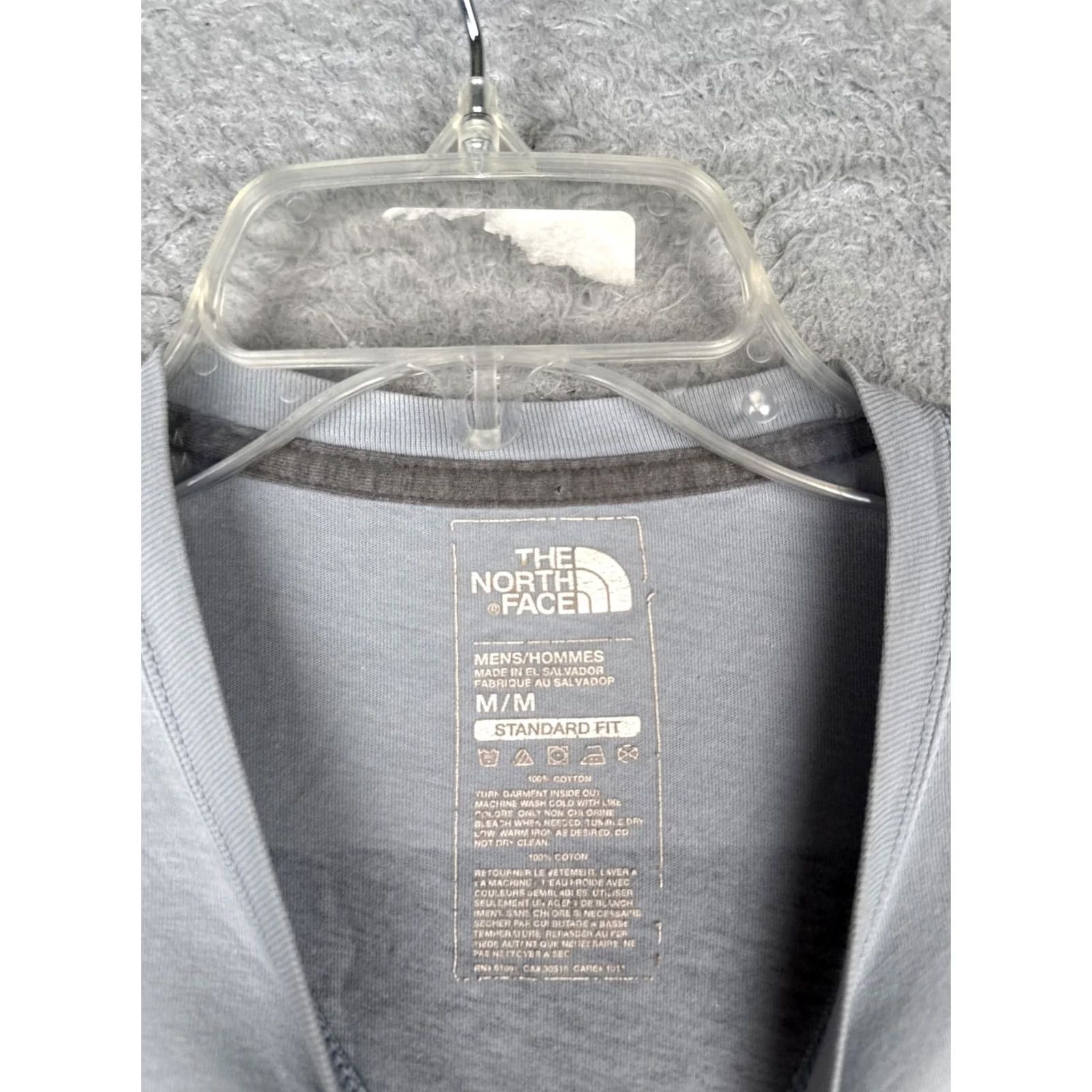 The North Face The North Face Mens Medium Gray Crew Neck Long Sleeve Box Logo Tagless Tee Size US M / EU 48-50 / 2 - 7 Thumbnail