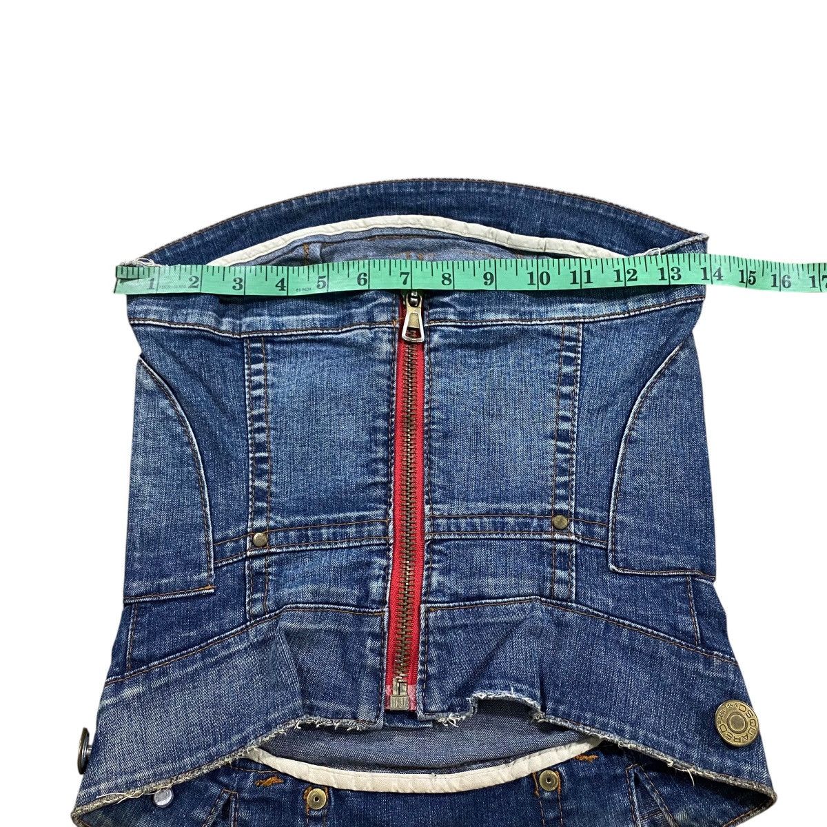 Dsquared2 Dsquared2 Denim Strapless Bustier Corset Style Strapless Size S / US 4 / IT 40 - 12 Thumbnail