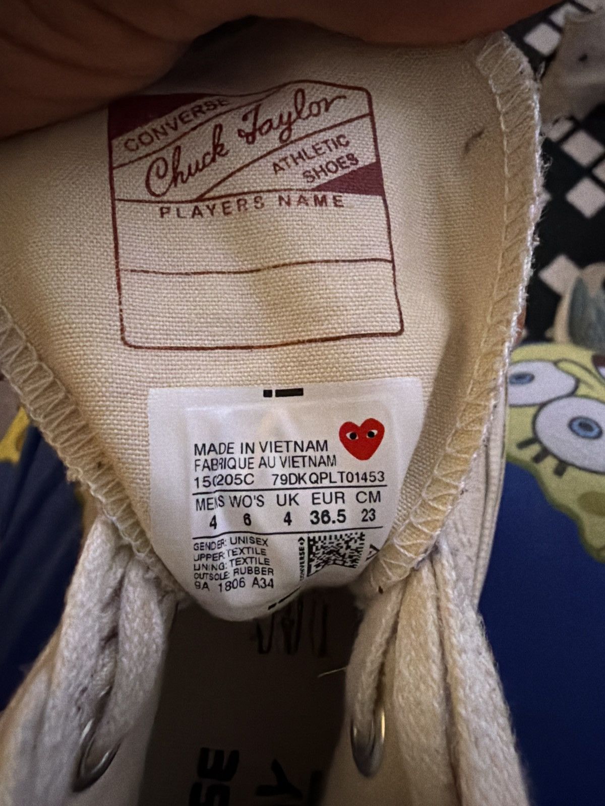 Comme des Garcons PLAY × Converse Creame CDG converse Size US 5 / EU 37 - 6 Thumbnail