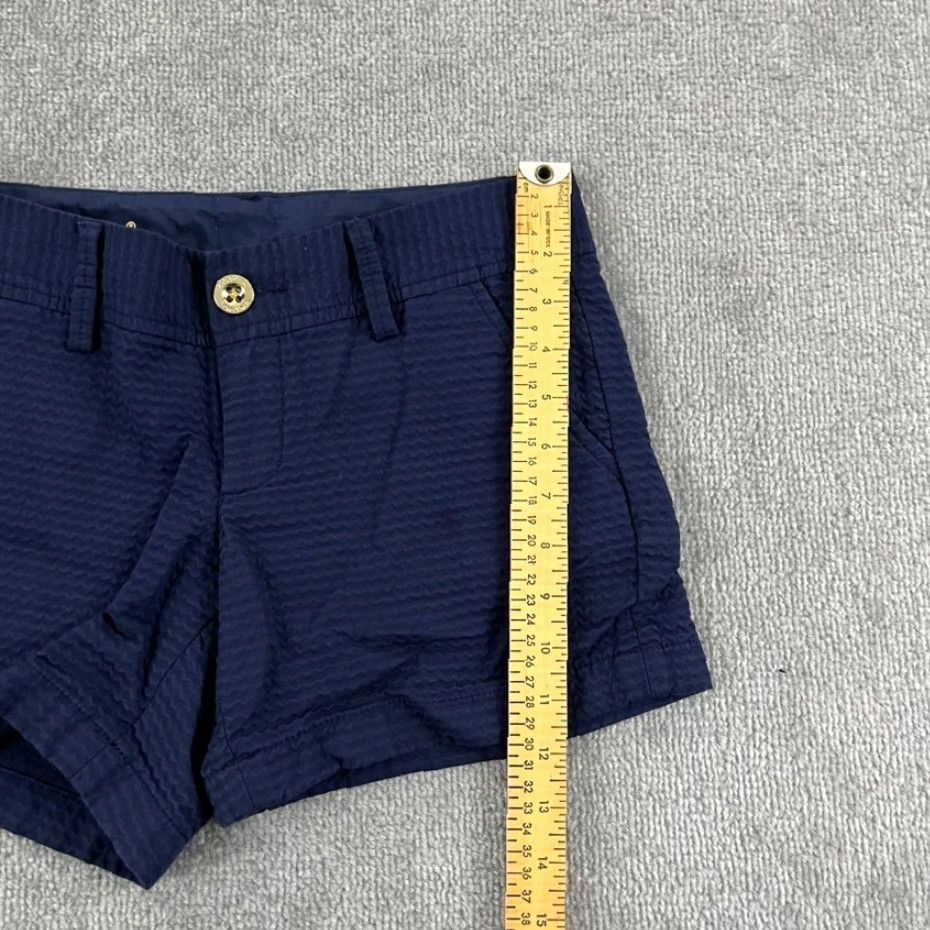 Lilly Pulitzer LILLY PULITZER Shorts Women Navy Blue THE CALLAHAN 5" 00 Preppy Beach Casual Workwear Pop Floral 5-Pocket Regular 100% Cotton Size 24" / US 00 / IT 34 - 5 Thumbnail