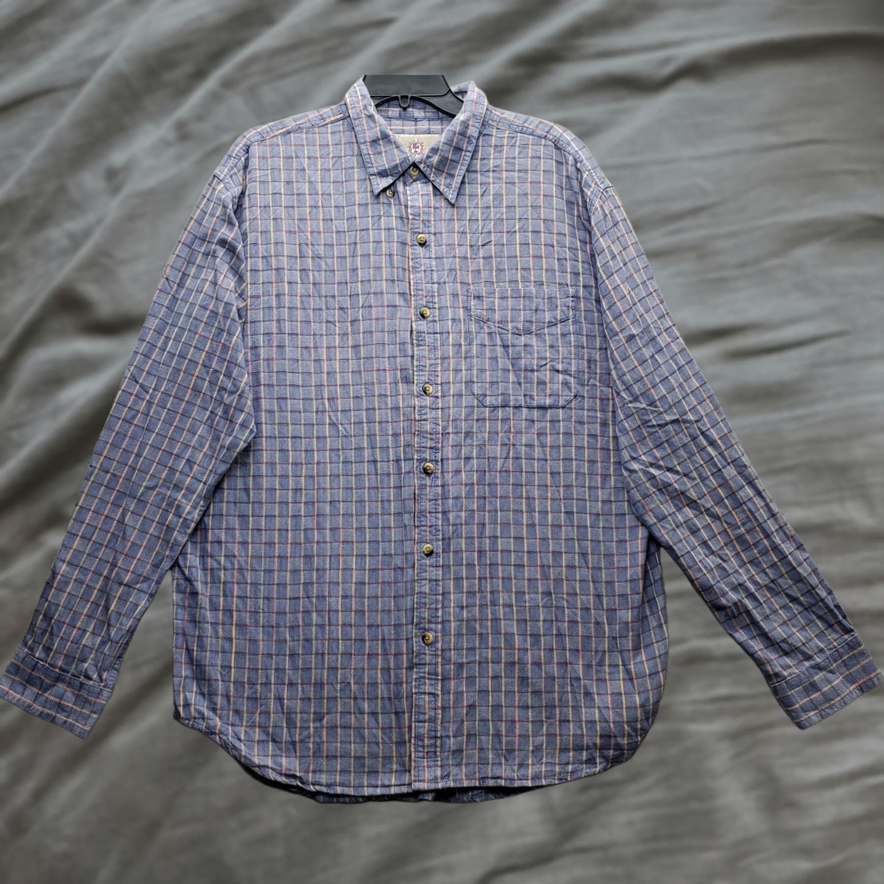 The Territory Ahead Territory Ahead Shirt Mens XL Multi Check Chest Pocket Collared Button Down Size US XL / EU 56 / 4 - 1 Thumbnail
