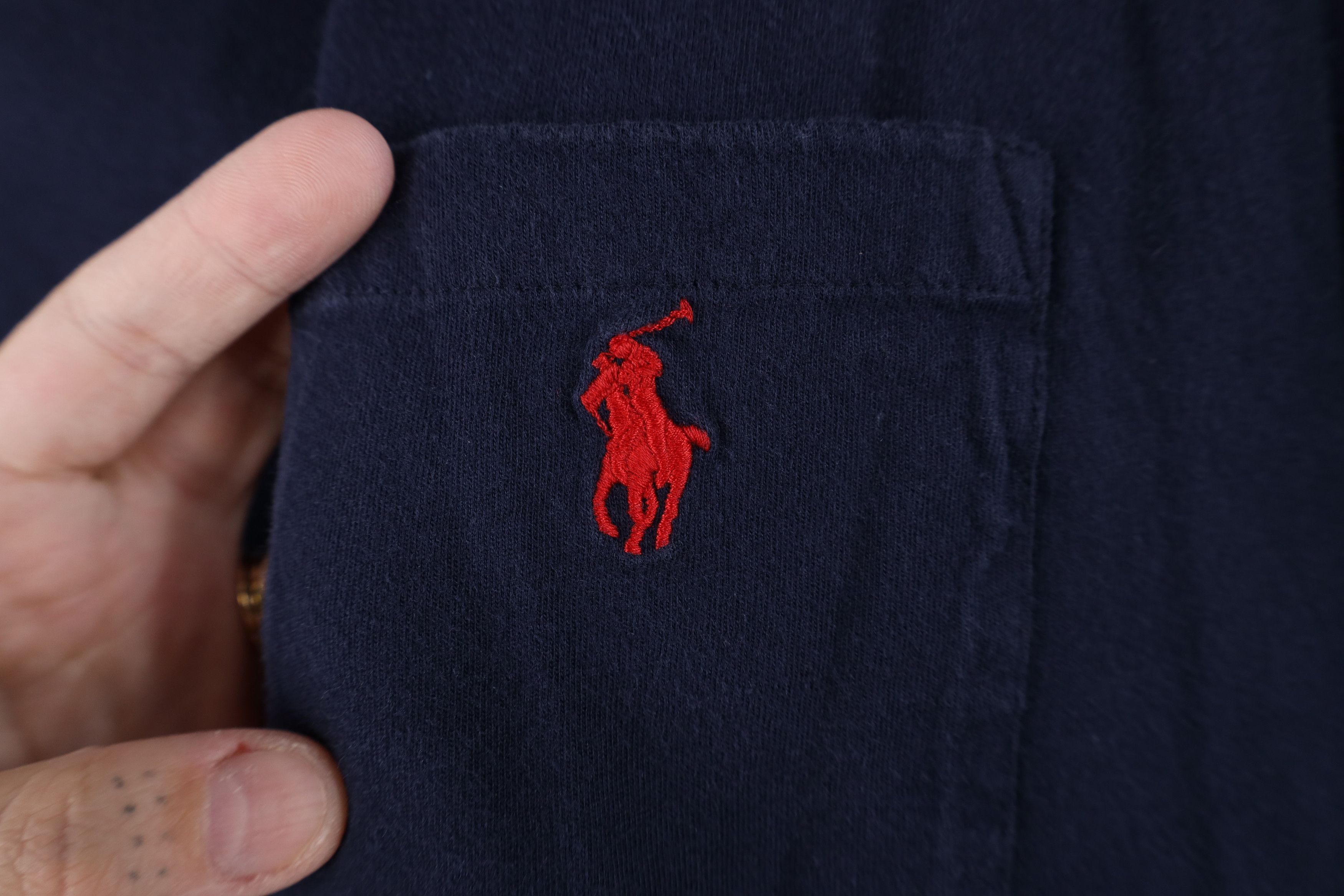 Ralph Lauren Vintage 90s Ralph Lauren Long Sleeve Pocket T-Shirt Cotton Size US S / EU 44-46 / 1 - 4 Thumbnail