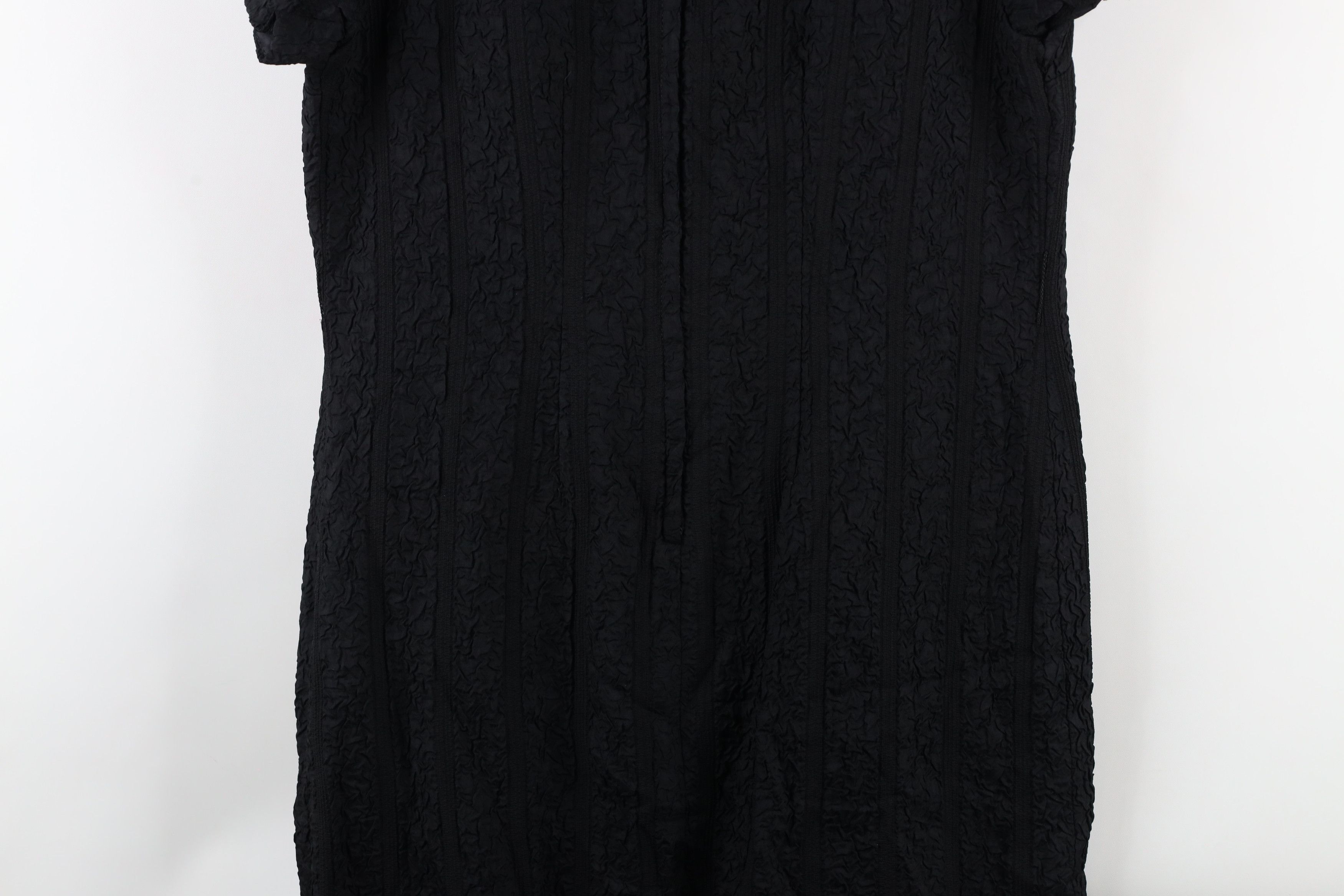 Vintage Vintage 50s 60s Mod Short Sleeve Sheath Dress Black LBD USA Size L / US 10 / IT 46 - 13 Thumbnail