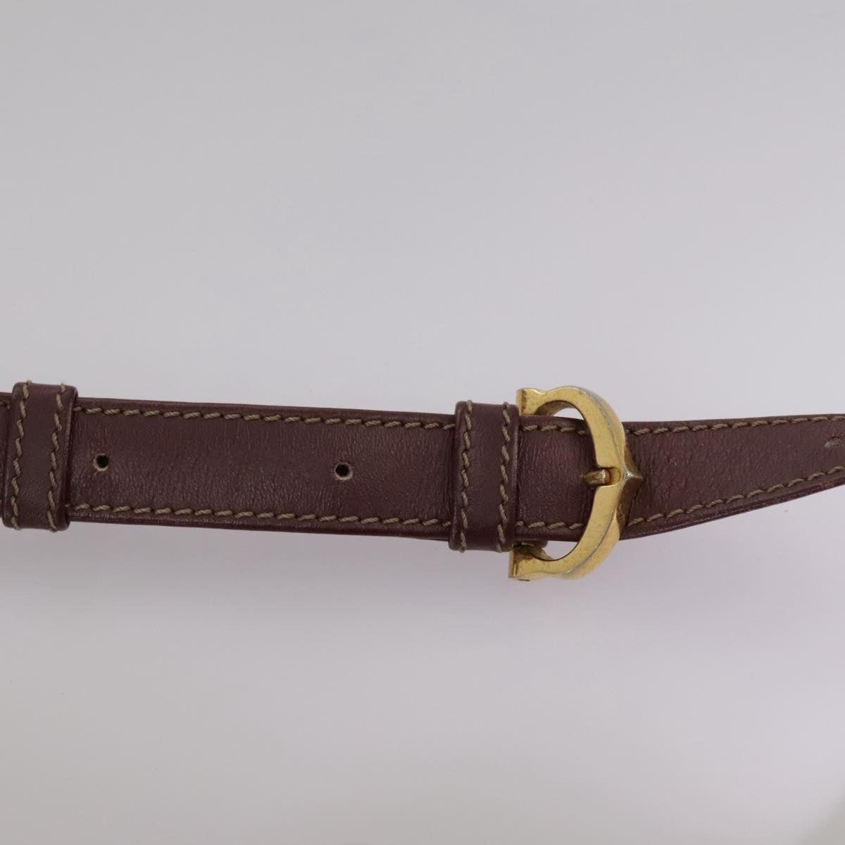 Cartier Cartier Shoulder Bag Leather Bordeaux Gold Size ONE SIZE - 10 Thumbnail