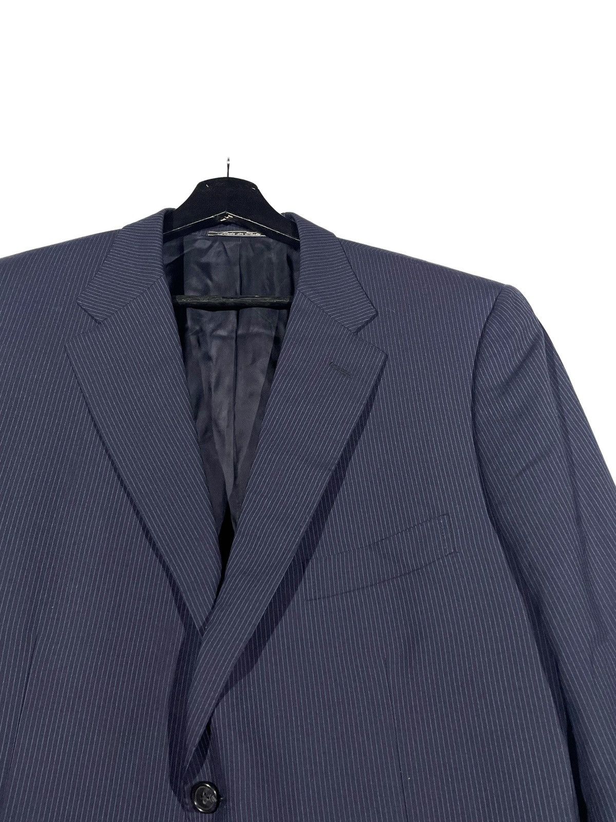 Corneliani Corneliani Blue Italy Wool Blazer Super 100s Merinos Size 52 Size 52R - 3 Thumbnail