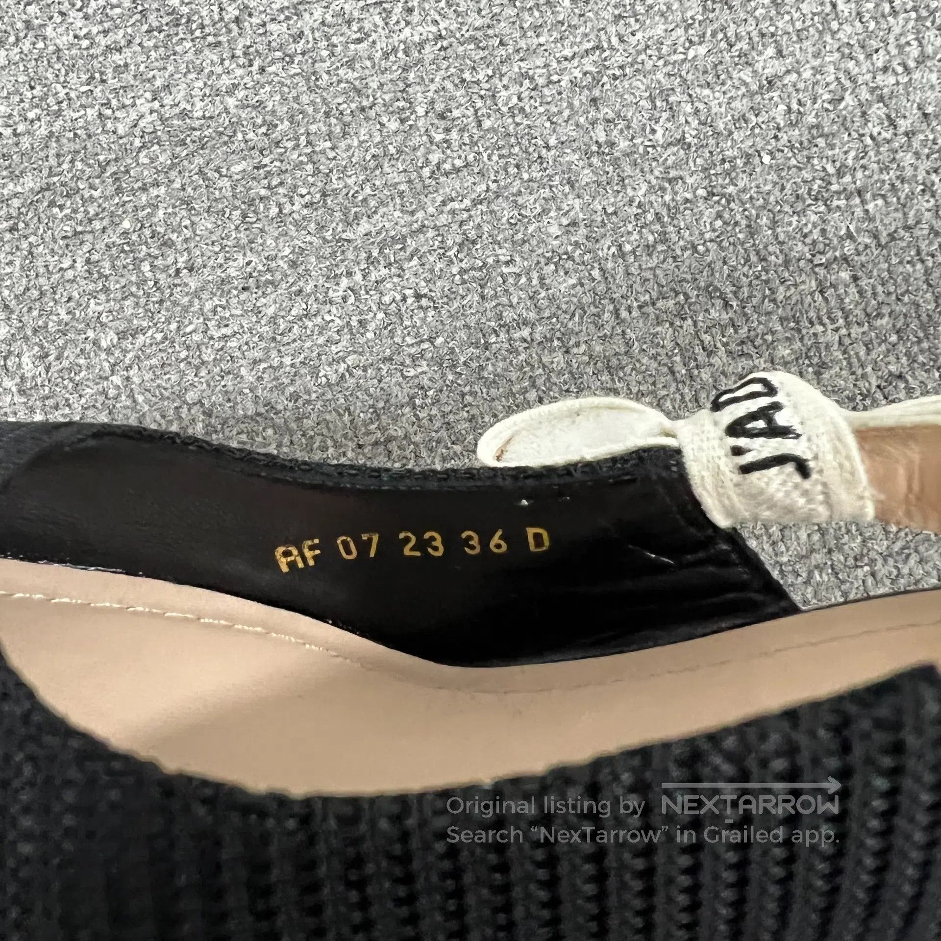 Dior Dior Letter slogan ribbon: Black kitten and high heels| Size US 5.5 / IT 35.5 - 6 Thumbnail