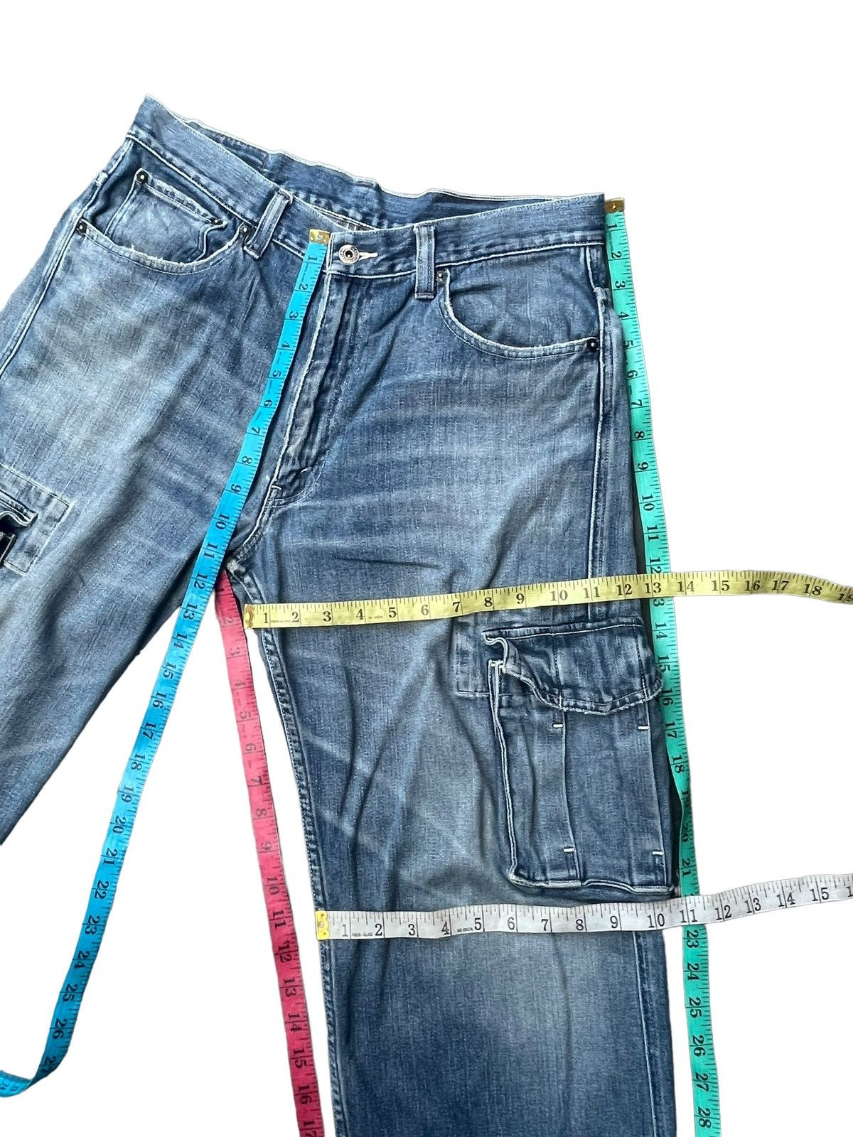 Levi's × Vintage Vintage 2003 Levis 503 e Side Pocket Distresed Denim Size US 34 / EU 50 - 14 Thumbnail