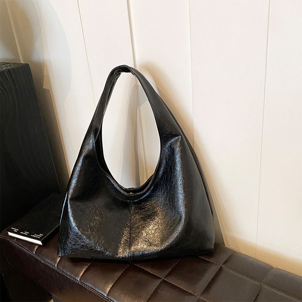 The Unbranded Brand Vintage Hobo Black Handbag Size ONE SIZE - 1 Thumbnail