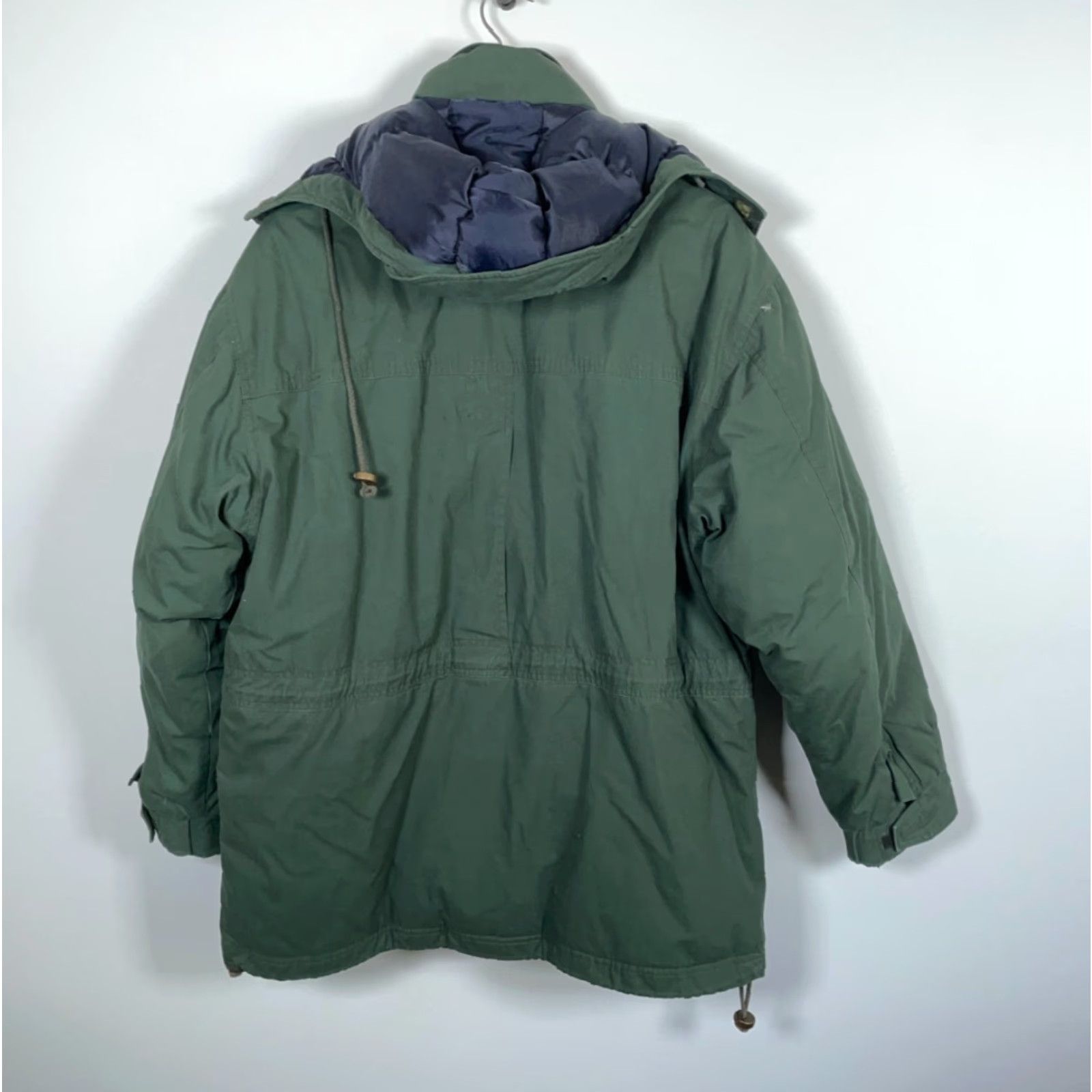 Vintage Woolrich Goose Down Parka Jacket Men's Large Dark Green Insulated Hooded Casual Outdoor Size US L / EU 52-54 / 3 - 2 Thumbnail
