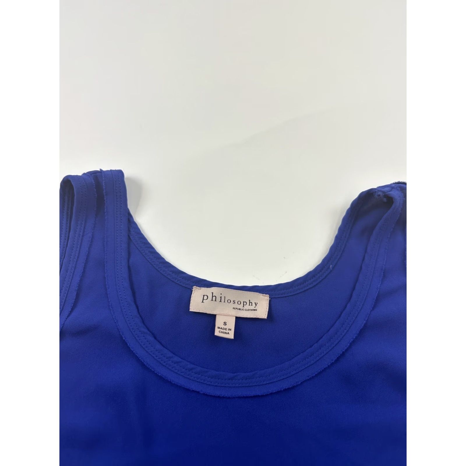 Vintage Philosophy Republic Clothing Women's Blue Small Tank Top User: Philosophy Republic Clothing Women's Small Blue Tank Top Size S / US 4 / IT 40 - 2 Thumbnail